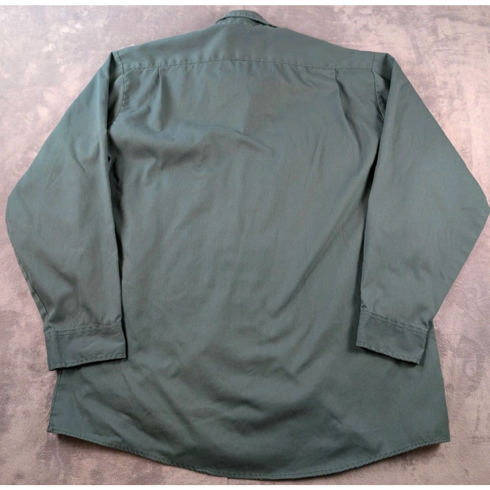 Vintage VINTAGE Big Mac Button-Up Shirt Utility Rugged Work Uniform USA Green Men's XLT Shirt Adult XLT Green Retro 90s Mens Size US XL / EU 56 / 4 - 5 Thumbnail