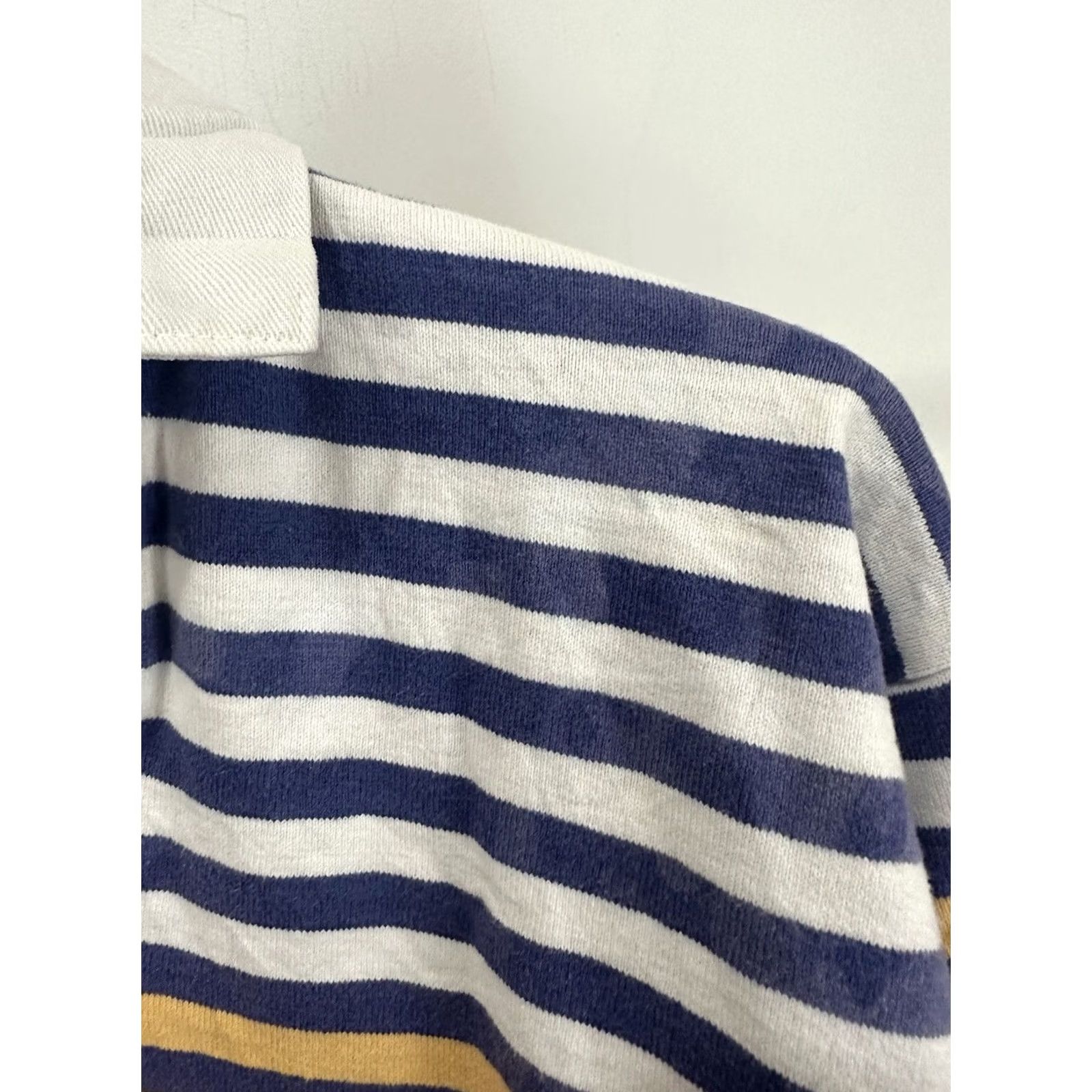 Lands' End VTG Lands' End Striped Color Block Long Sleeve Polo Rugby Shirt S Men Multicolor 70s 80s Size US S / EU 44-46 / 1 - 6 Thumbnail