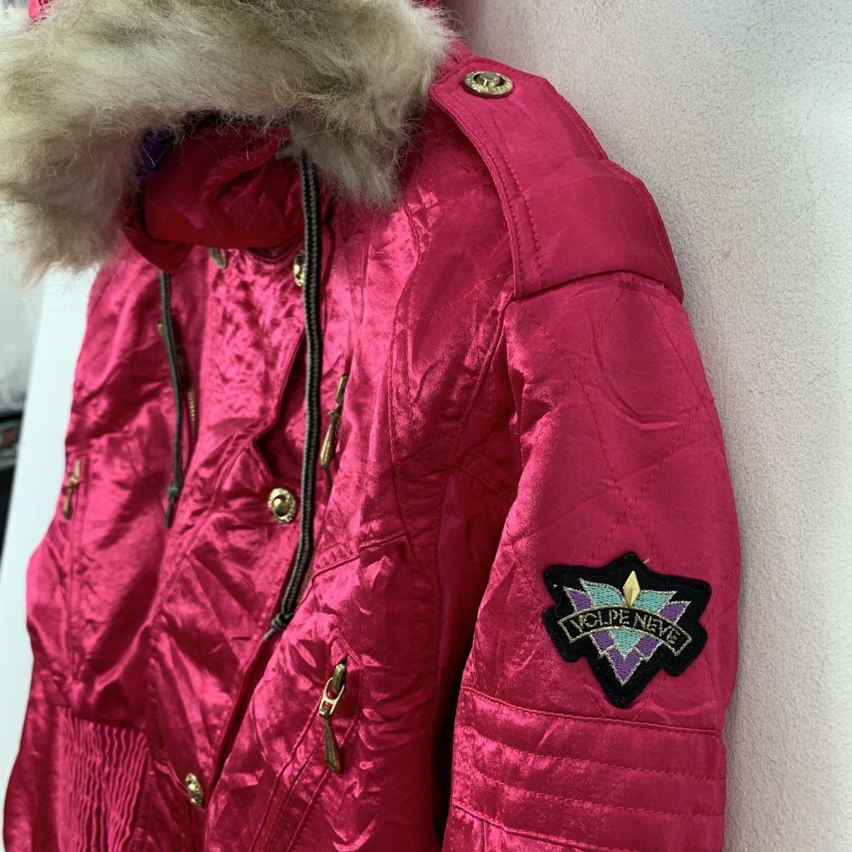 Goldwin Vintage 90s GOLDWIN VOLPE NEVE Japanese Brand Bomber Jacket Size M / US 6-8 / IT 42-44 - 4 Thumbnail