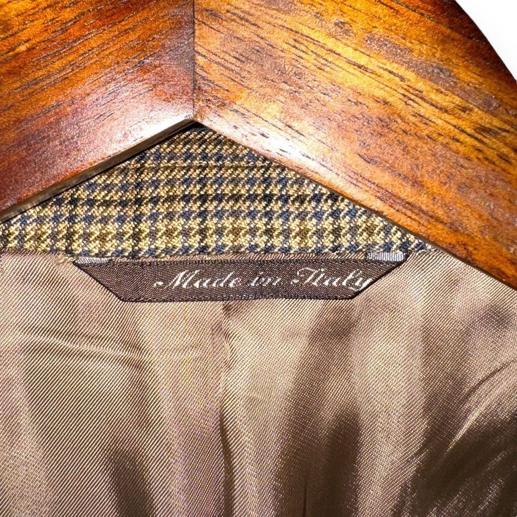 Canali Canali Multicolored Houndstooth Silk & Wool Sport Coat 42R Size 42R - 3 Thumbnail