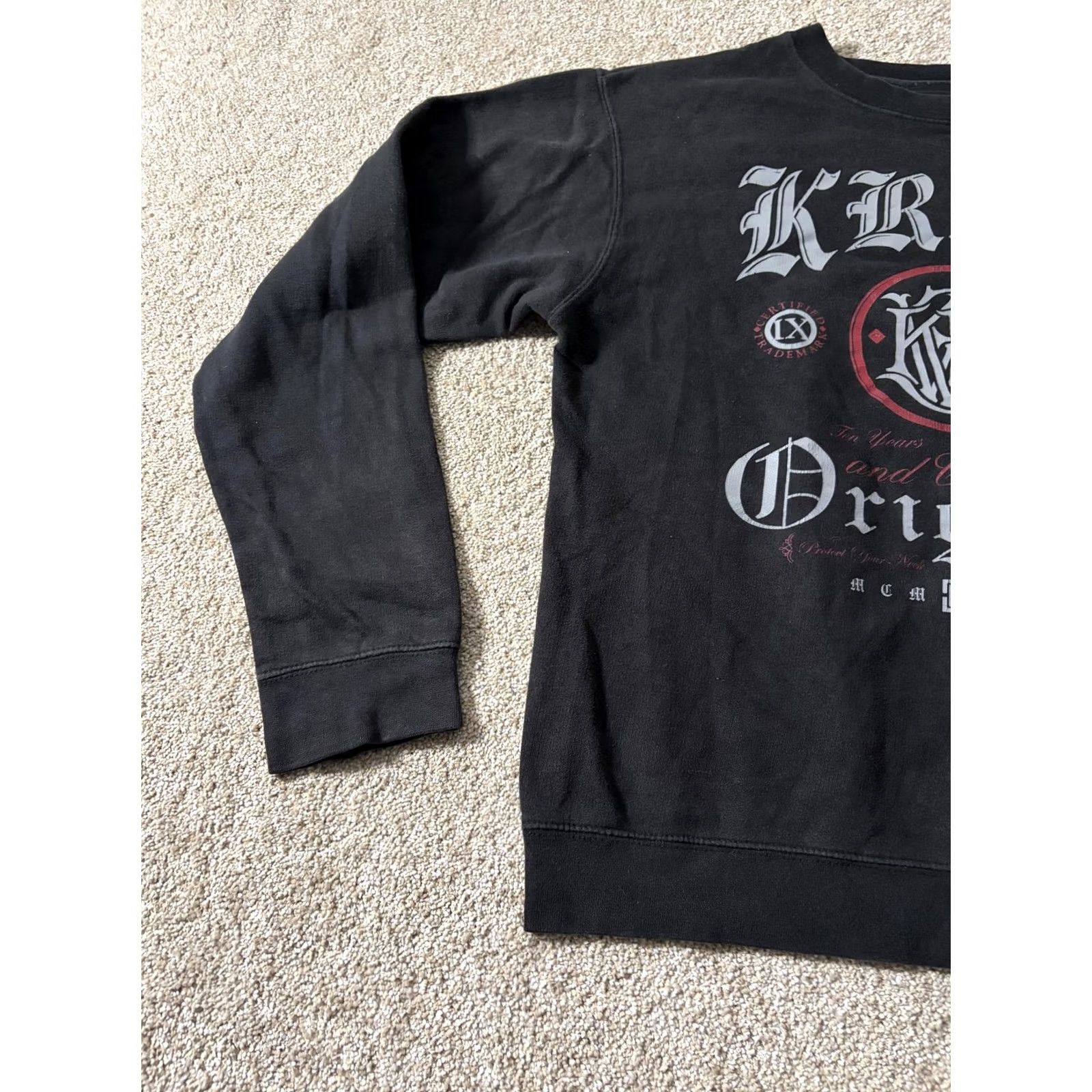 Vintage KR3W Sweatshirt Mens M Black Graphic Print Gothic Fleece Crewneck Original Graphic Print Logo Size US M / EU 48-50 / 2 - 2 Thumbnail