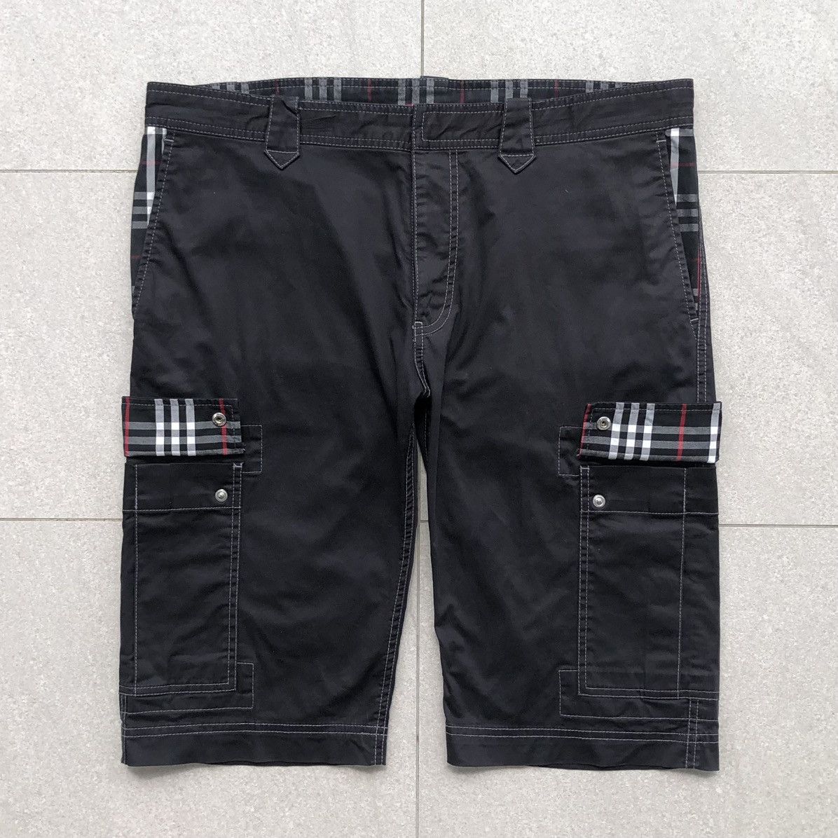 Burberry Burberry Black Label Men’s Cargo Pocket Black Pants Size US 32 / EU 48 - 1 Thumbnail
