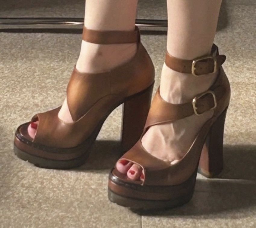 Chloe Chloé Leather “Western Daisy” sandals - Canyon Brown Size US 6 / IT 36 - 14 Thumbnail