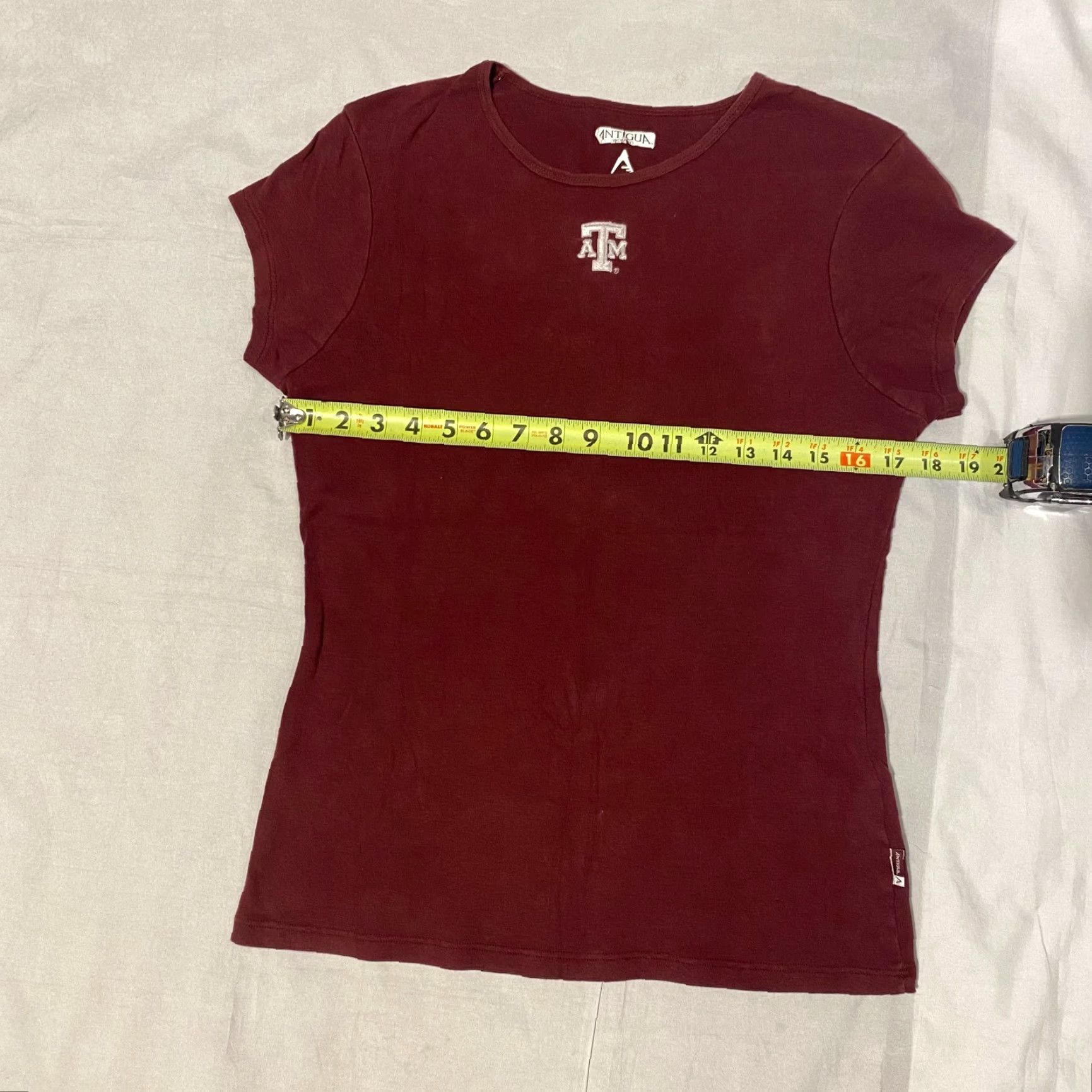 Logo 7 Texas A&M Aggies Women's Tshirt Maroon Embroidered Y2K Logo Short Sleeve S Size S / US 4 / IT 40 - 3 Thumbnail