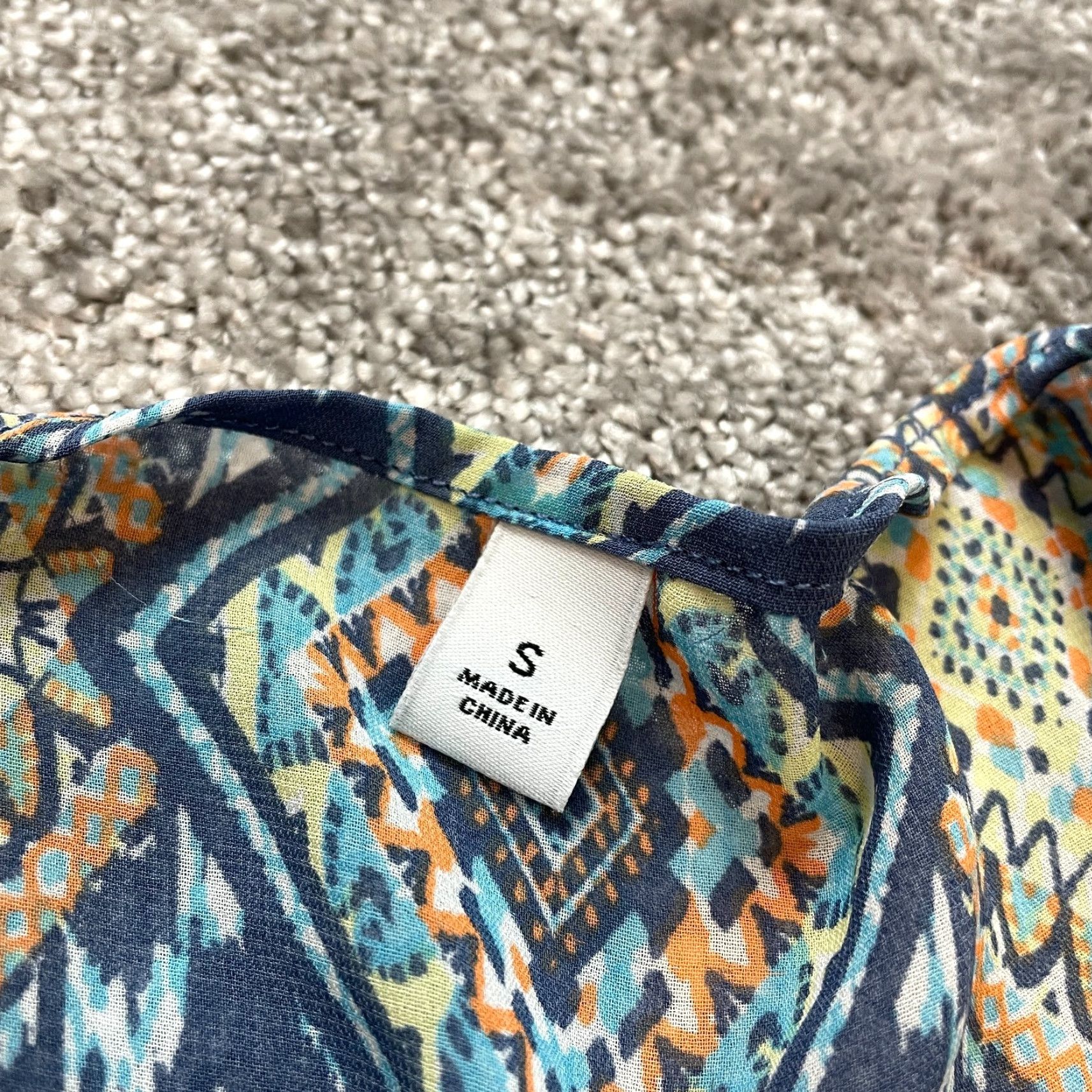 Vintage Unbranded Blouse Shirt womens Small Short Sleeve Open Tropic Boho Casual Top Size S / US 4 / IT 40 - 2 Thumbnail