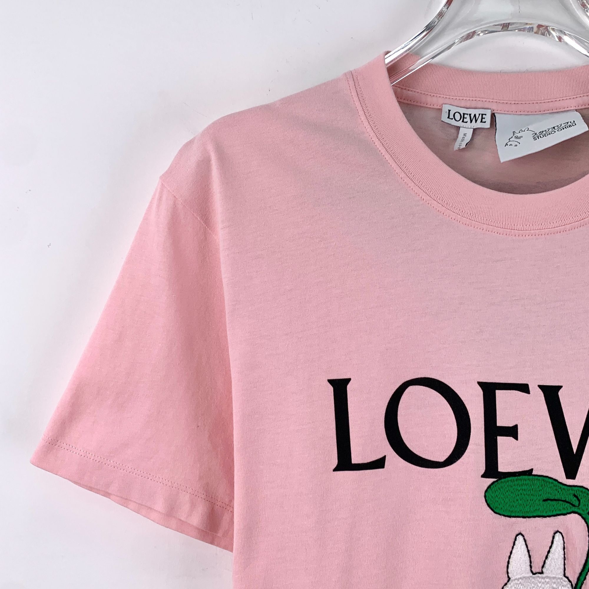 Loewe Loewe X Totoro Collaboration Pink Cotton Graphic Short-Sleev Size S / US 4 / IT 40 - 6 Thumbnail