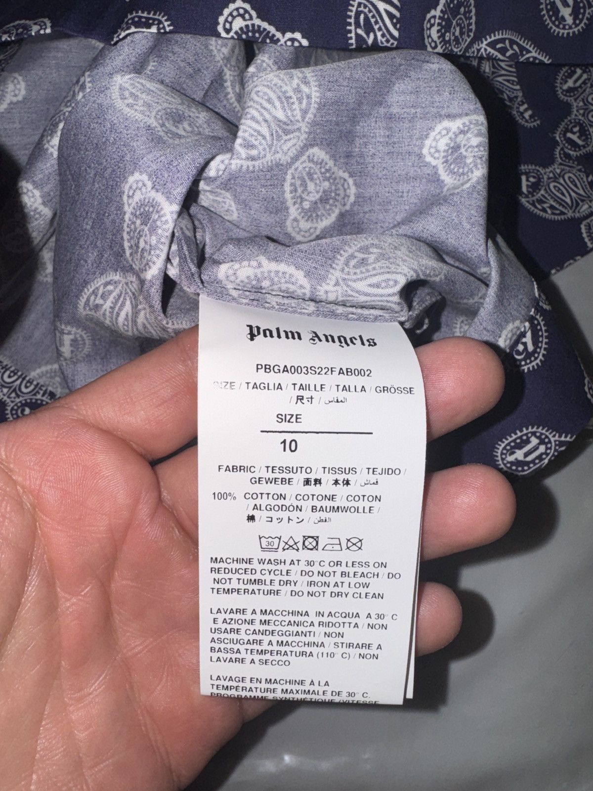 Palm Angels 10 T (kids) Palm Angels button up shirt NWT Size US XXS / EU 40 - 5 Thumbnail