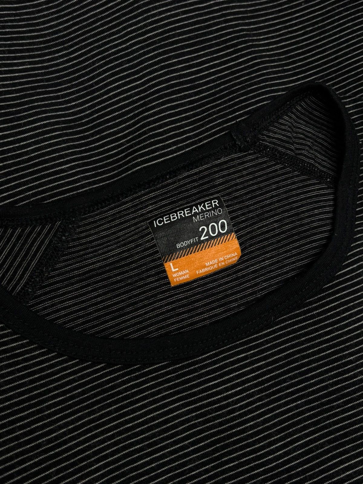 Icebreaker Icebreaker Merino 200 Bodyfit Striped Base Layer Sweater Size L / US 10 / IT 46 - 9 Thumbnail