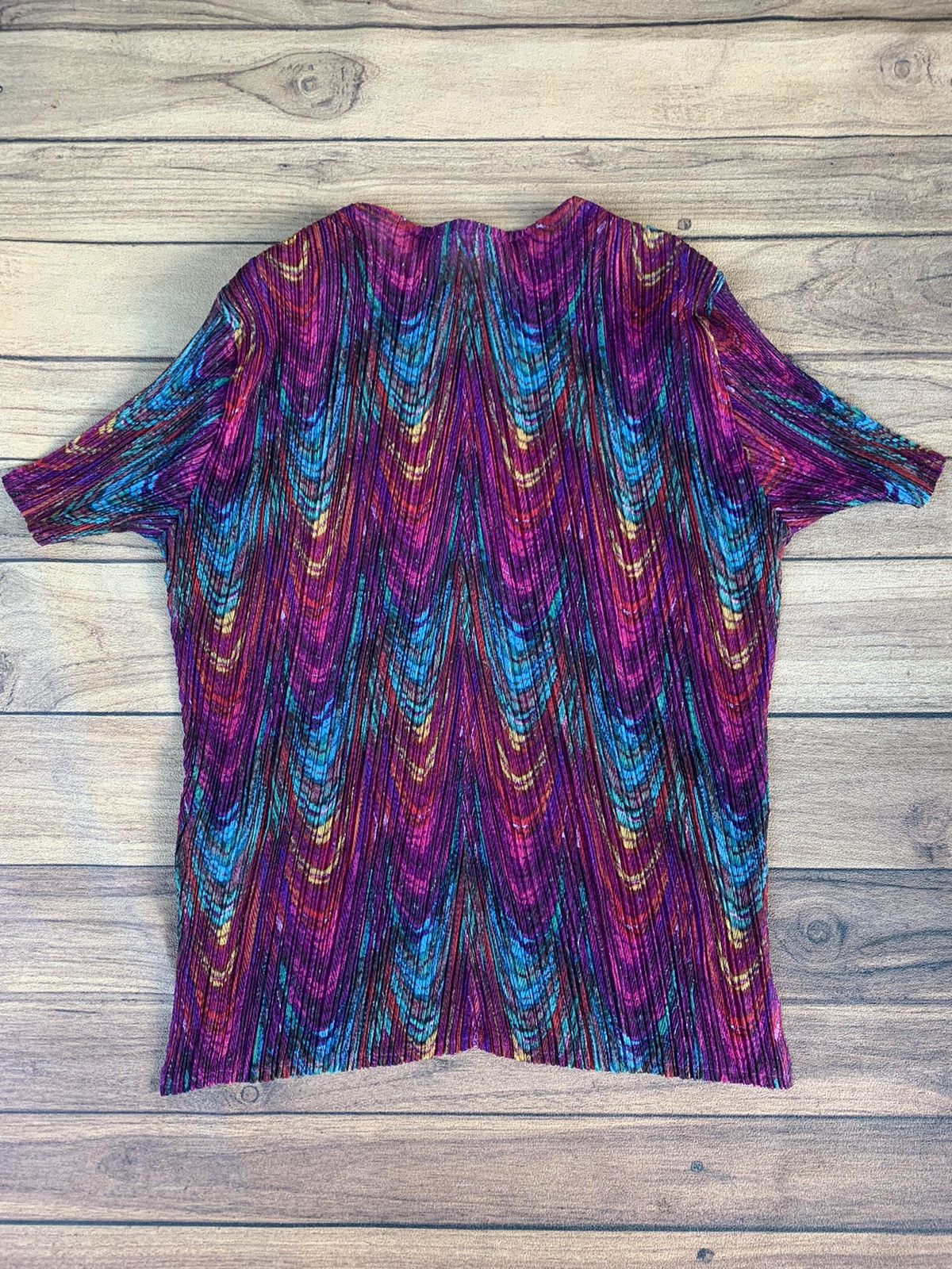 Issey Miyake Issey miyake pleats fete multi colour peacock print Size M / US 6-8 / IT 42-44 - 5 Thumbnail