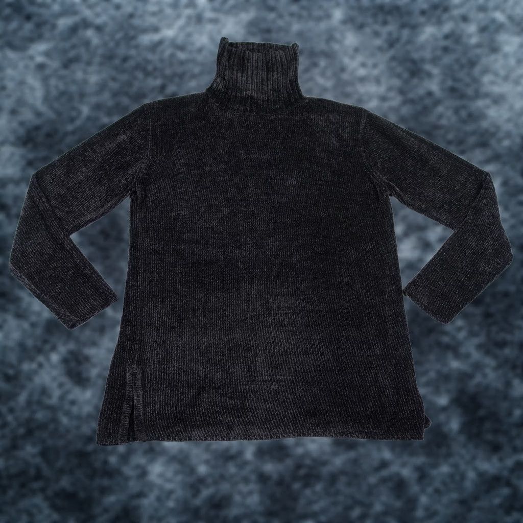 Vintage VINTAGE Daniel P. Rebecca Trends Sweater Womens Small Black Ribbed Turtleneck 90s Size S / US 4 / IT 40 - 1 Thumbnail