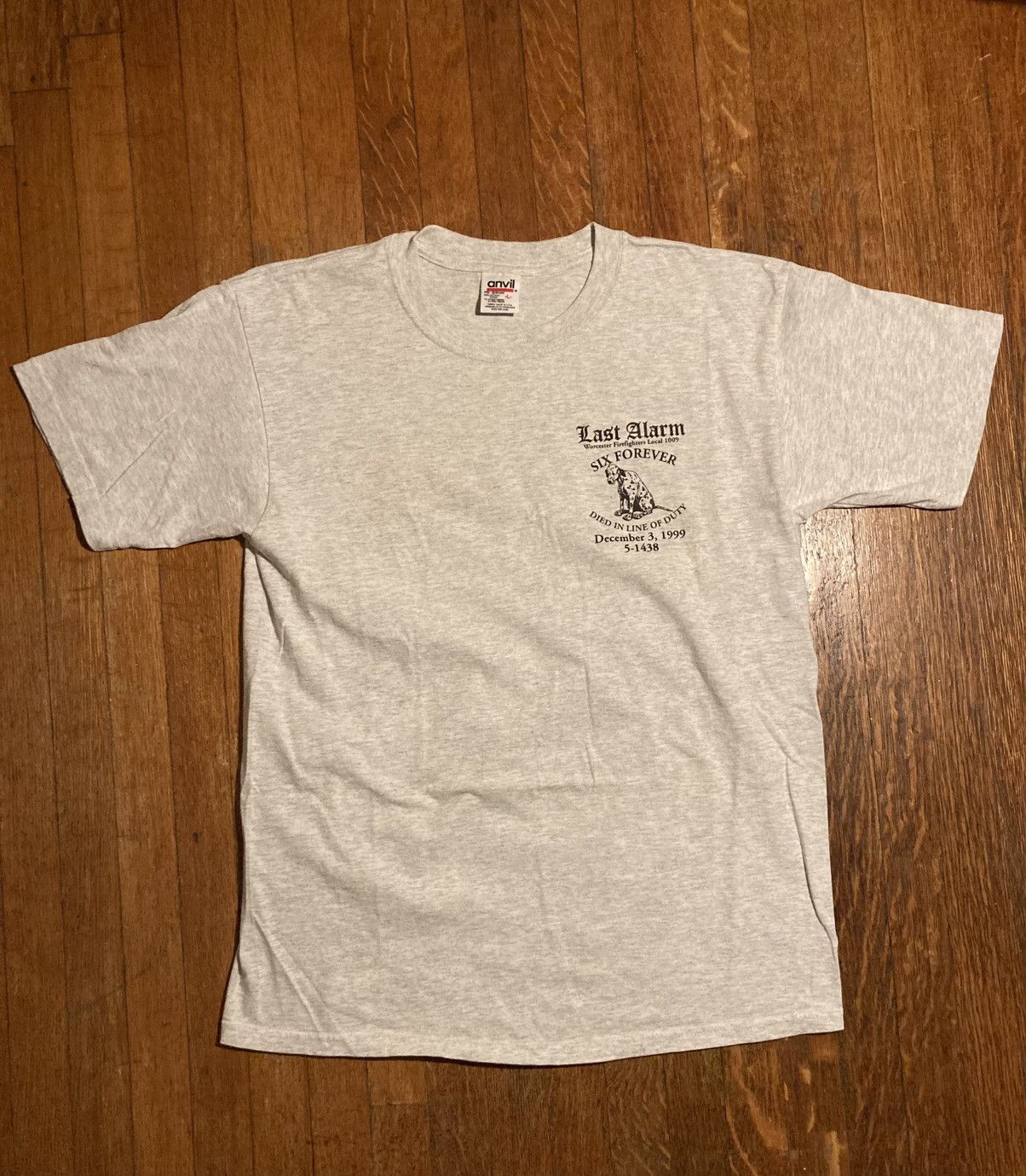 Anvil Vintage Anvil Worcester Firefighters Memorial Tee Size US L / EU 52-54 / 3 - 1 Thumbnail