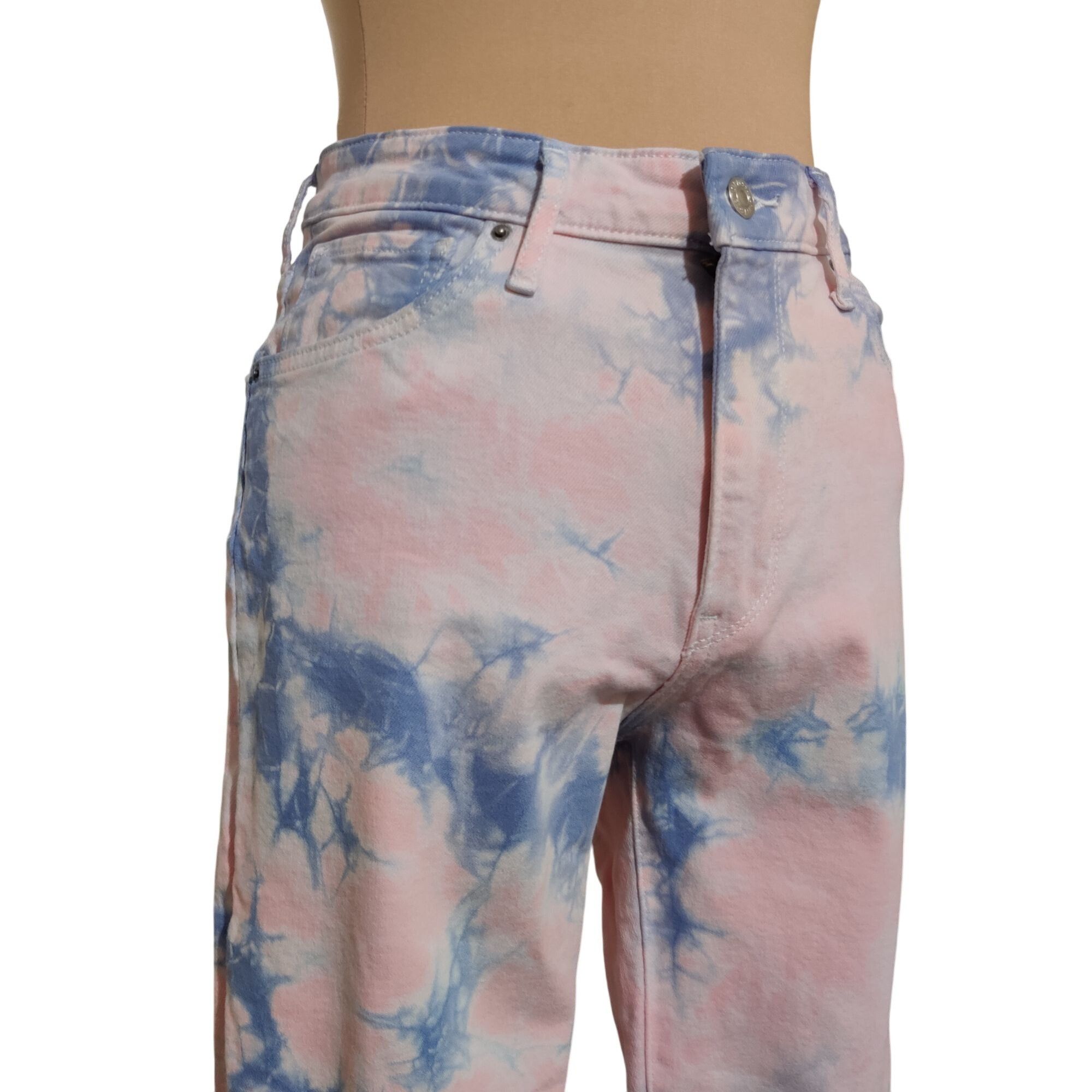 Levi's Levis Womens 721 High Rise Skinny Ankle Jeans Tie Dye Denim Size 30" / US 8 / IT 44 - 2 Thumbnail