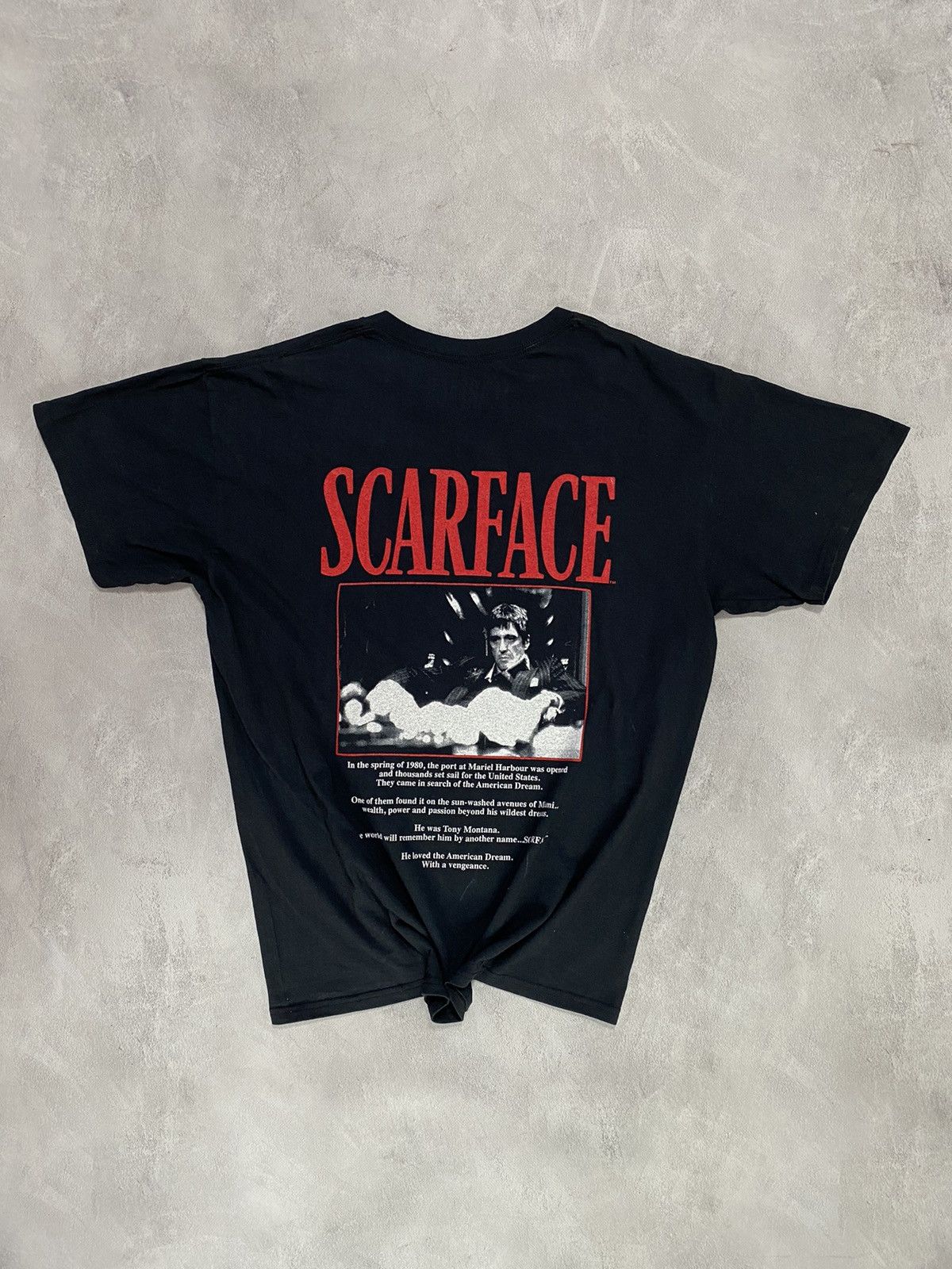 Band Tees Vintage T Shirt Scarface Tony Montana BIG Print Size US M / EU 48-50 / 2 - 1 Thumbnail