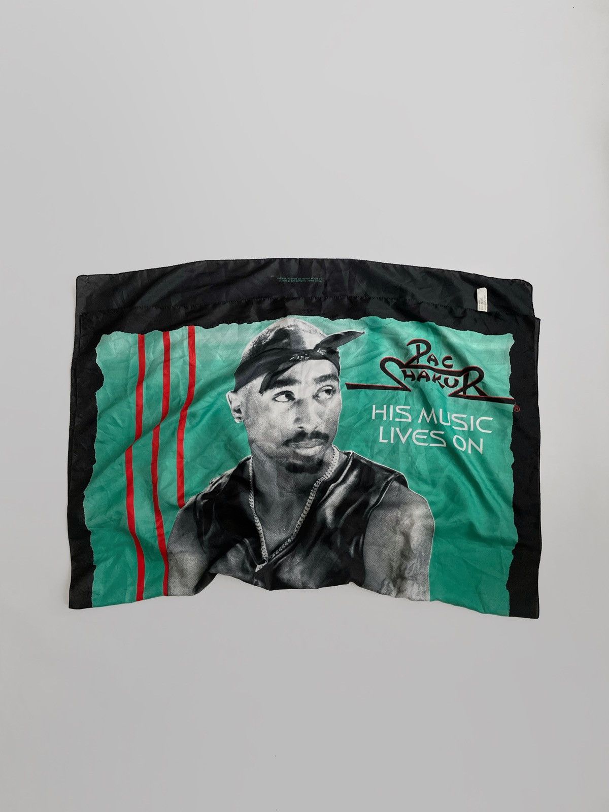 Vintage Vintage 2Pac Shakur scarf 1998 Size ONE SIZE - 1 Thumbnail