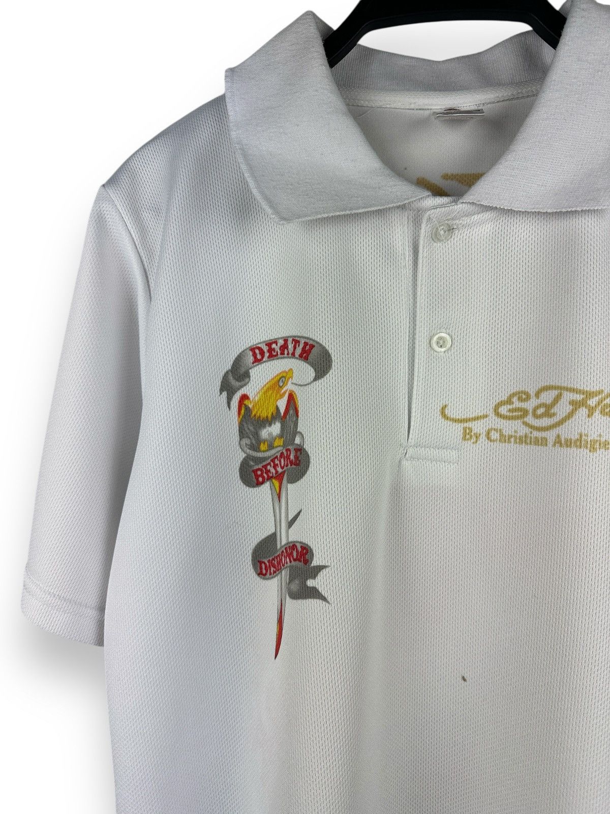Ed Hardy Vintage Y2K Ed Hardy By Christian Audigier Logo Polo T-Shirt Size US S / EU 44-46 / 1 - 9 Thumbnail