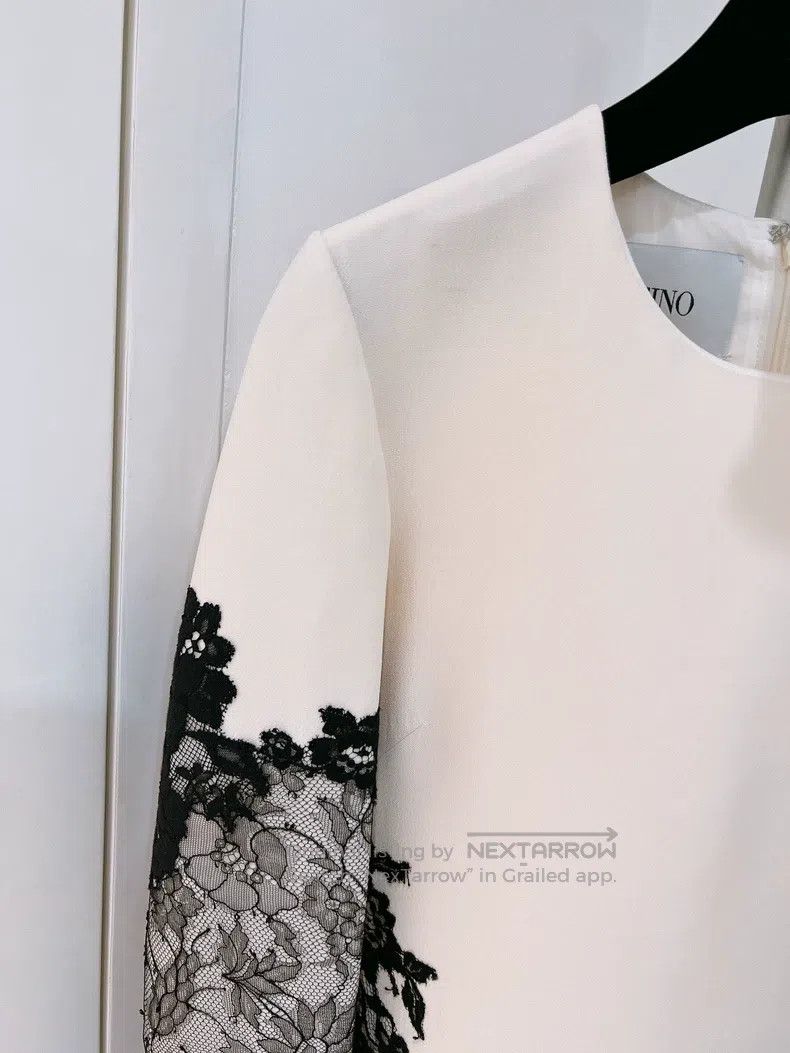 Valentino Valentino Black and white lace dress Size S / US 4 / IT 40 - 3 Thumbnail