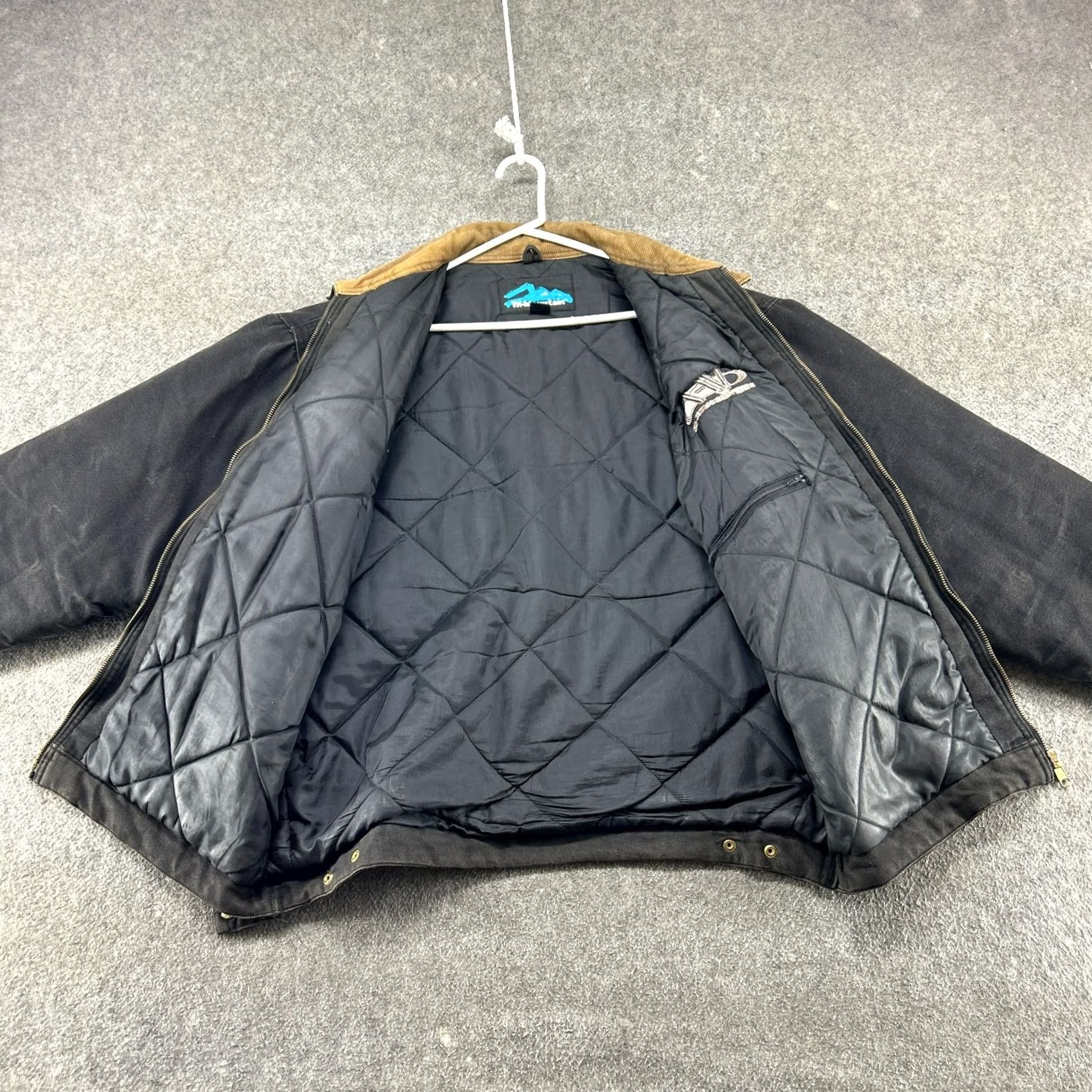 Vintage VINTAGE Tri Mountain Jacket Mens XL Black Canvas Quilted Workwear 90s Bomber Jacket Regular Mens Size US XL / EU 56 / 4 - 6 Thumbnail