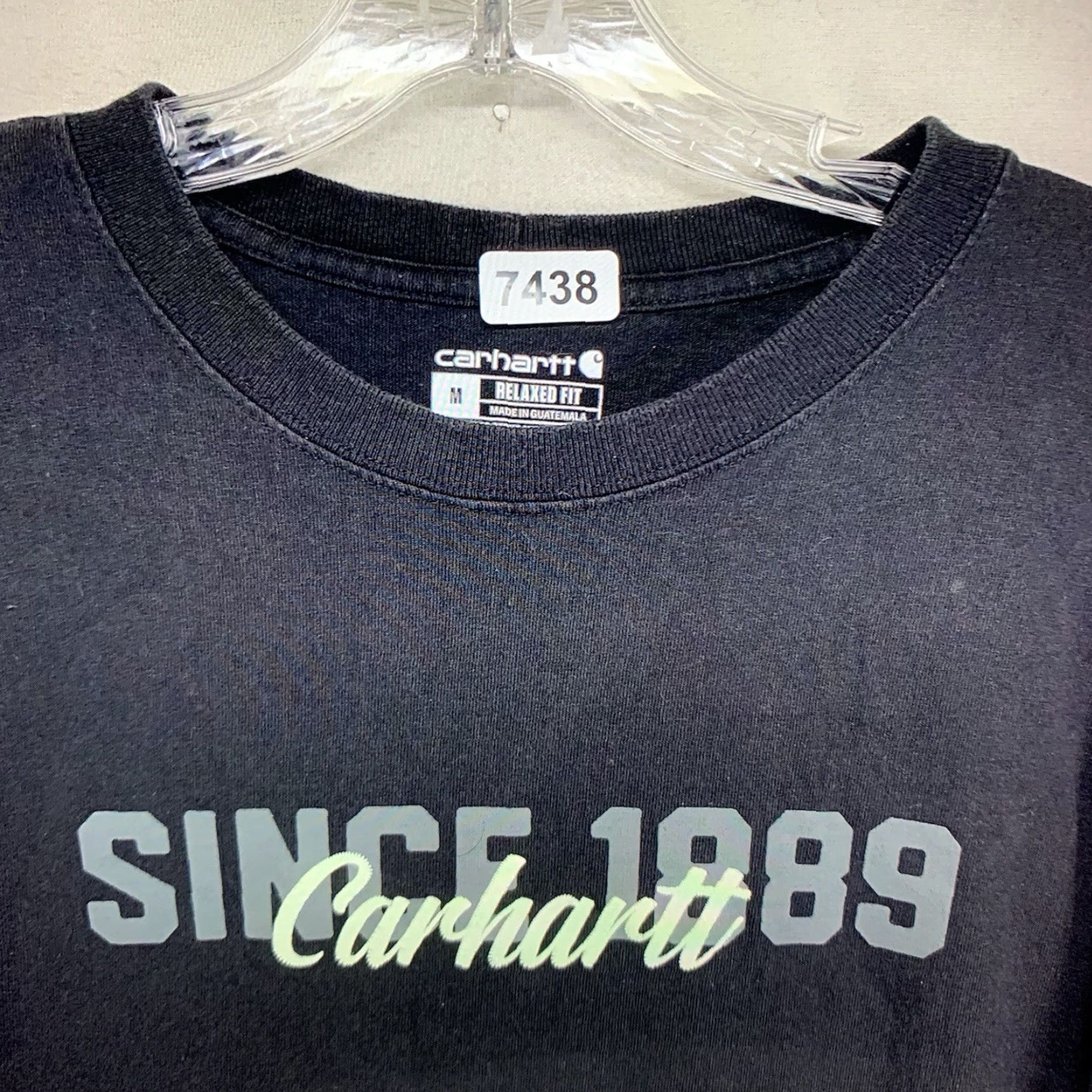 Carhartt Vintage Carhartt Men’s Graphic T-Shirt Long Sleeve Relaxed Fit All Cotton Black 2020s Outdoor Size US M / EU 48-50 / 2 - 6 Thumbnail