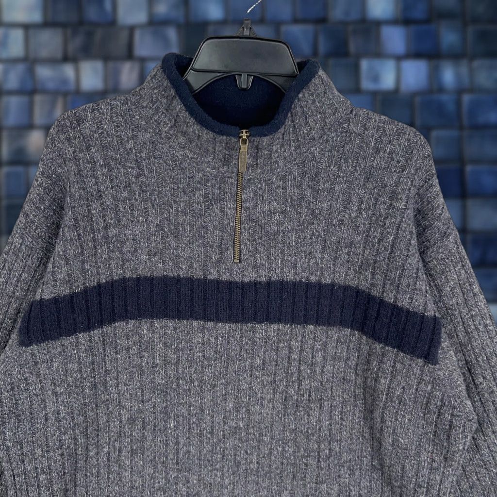 American Eagle Outfitters VINTAGE American Eagle Outfitters Sweater Mens XL Gray Ribbed 100% Wool Size US XL / EU 56 / 4 - 1 Thumbnail