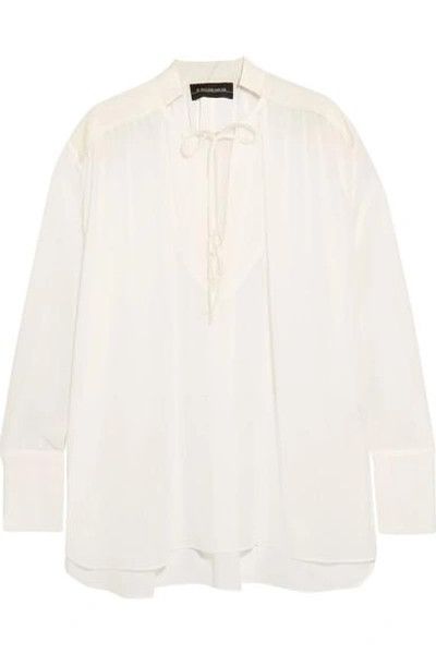 By Malene Birger BY MALENE BIRGER Bolivian Ruched Chiffon Blouse Top Tunic Size M / US 6-8 / IT 42-44 - 9 Thumbnail