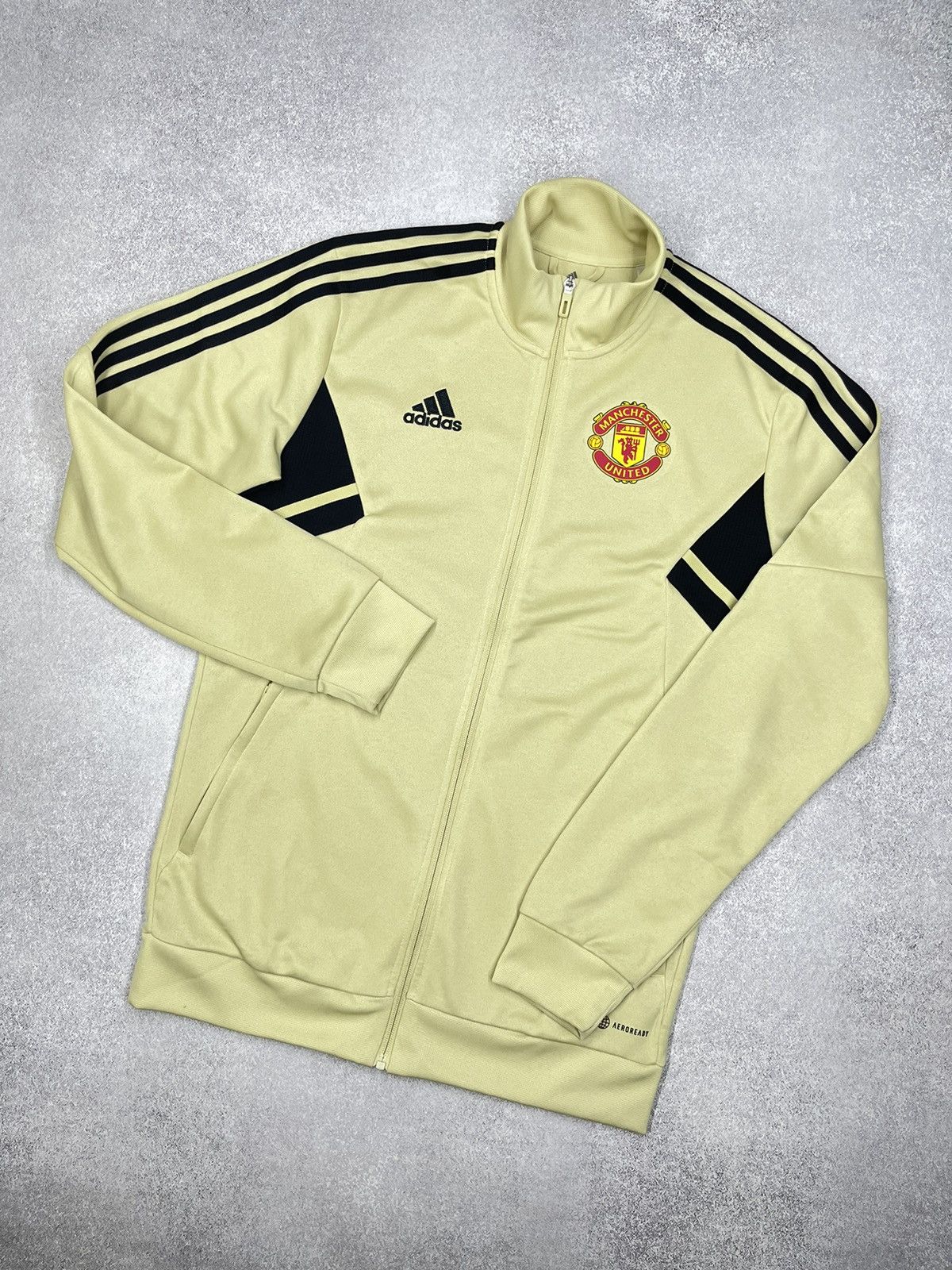 Mens Adidas Manchester United Track Jacket Soccer Jersey