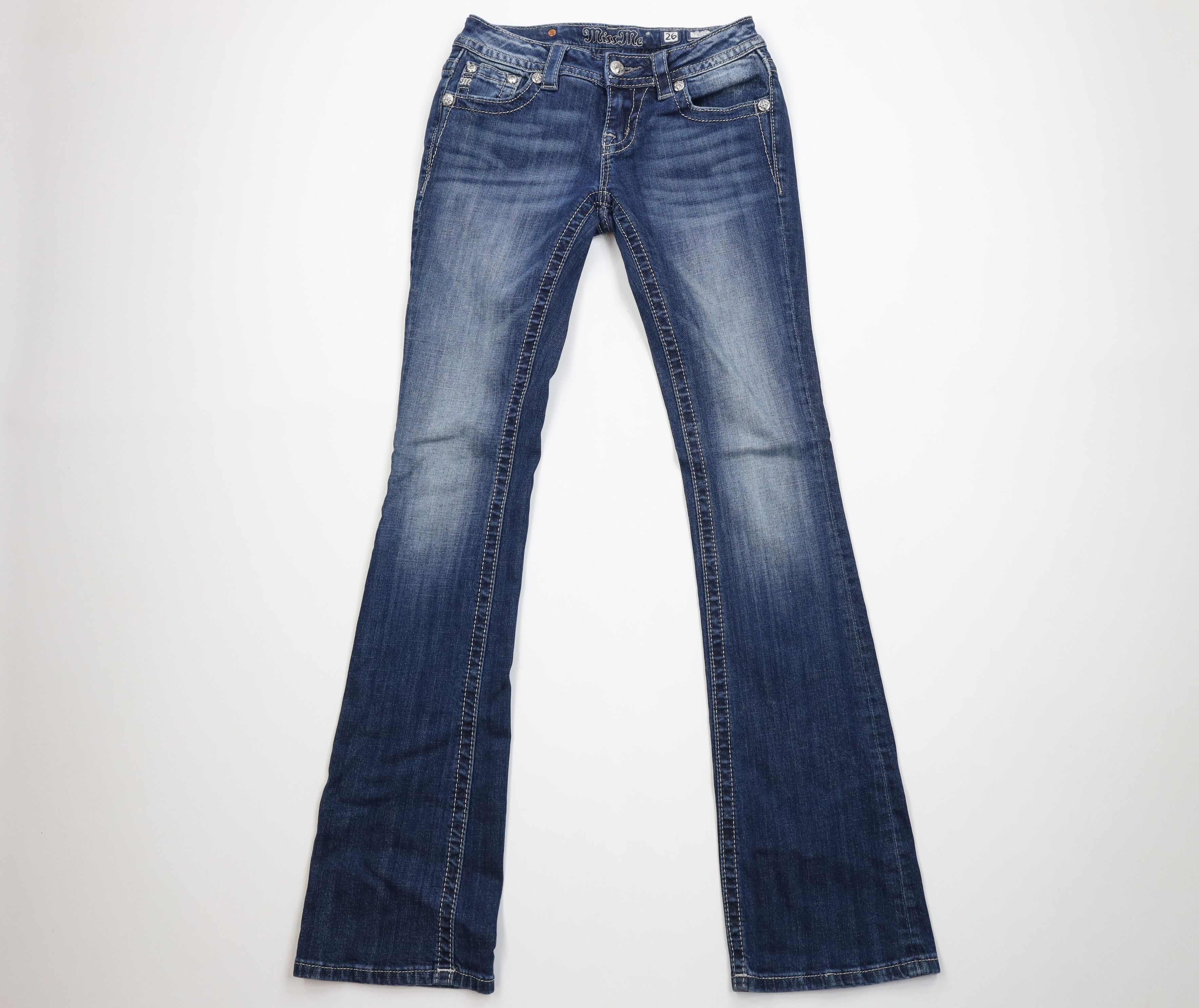 Miss Me Miss Me Stretch Sequined Wings Signature Bootcut Jeans Size 26" / US 2 / IT 38 - 1 Thumbnail