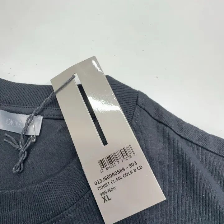 Dior Dior Dior Black Logo Embroidered Casual T-Shirt 0079-2507 Size US XL / EU 56 / 4 - 5 Thumbnail