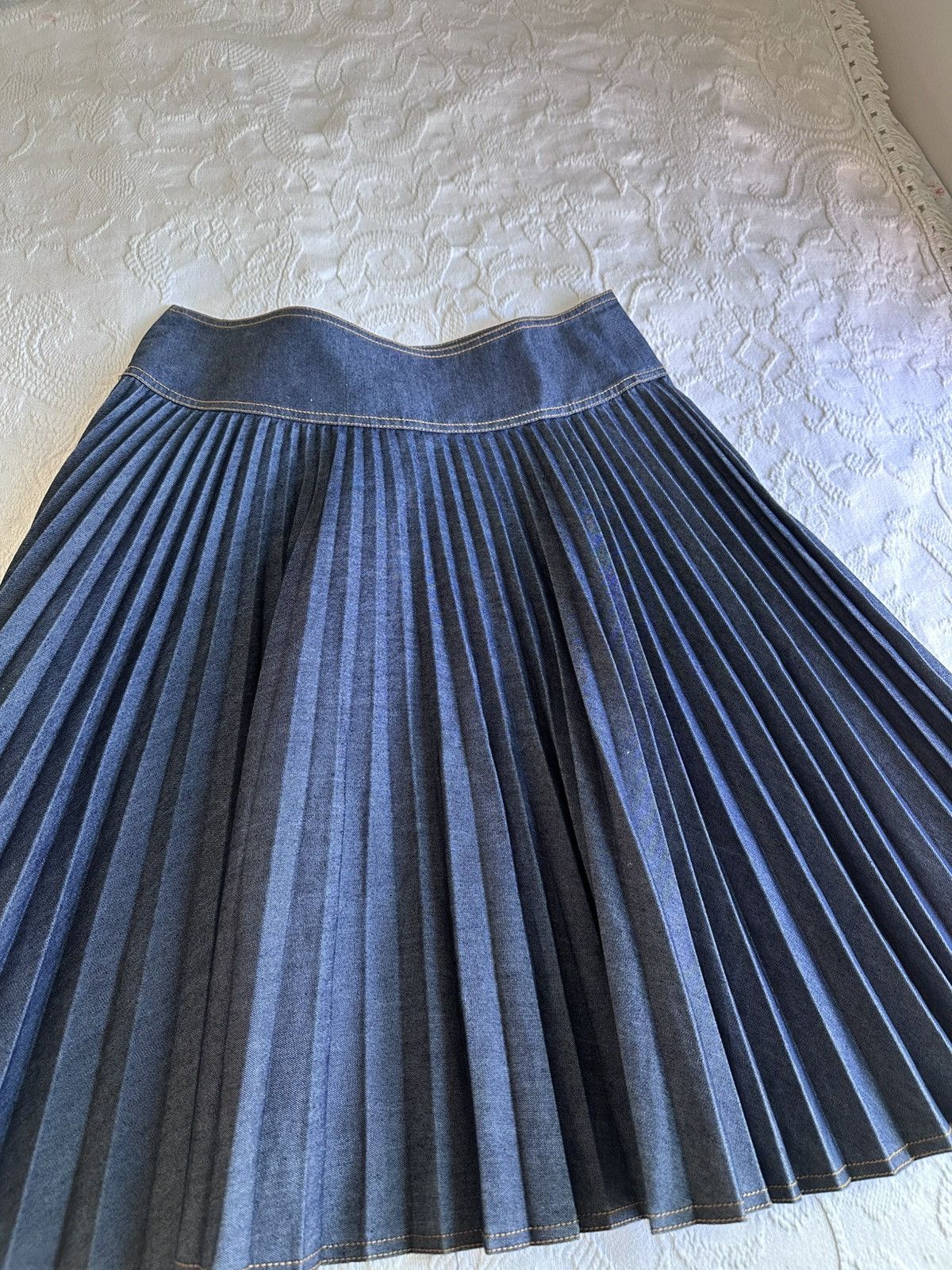 DKNY Dkny pleated denim skirt Size 30" / US 8 / IT 44 - 6 Thumbnail