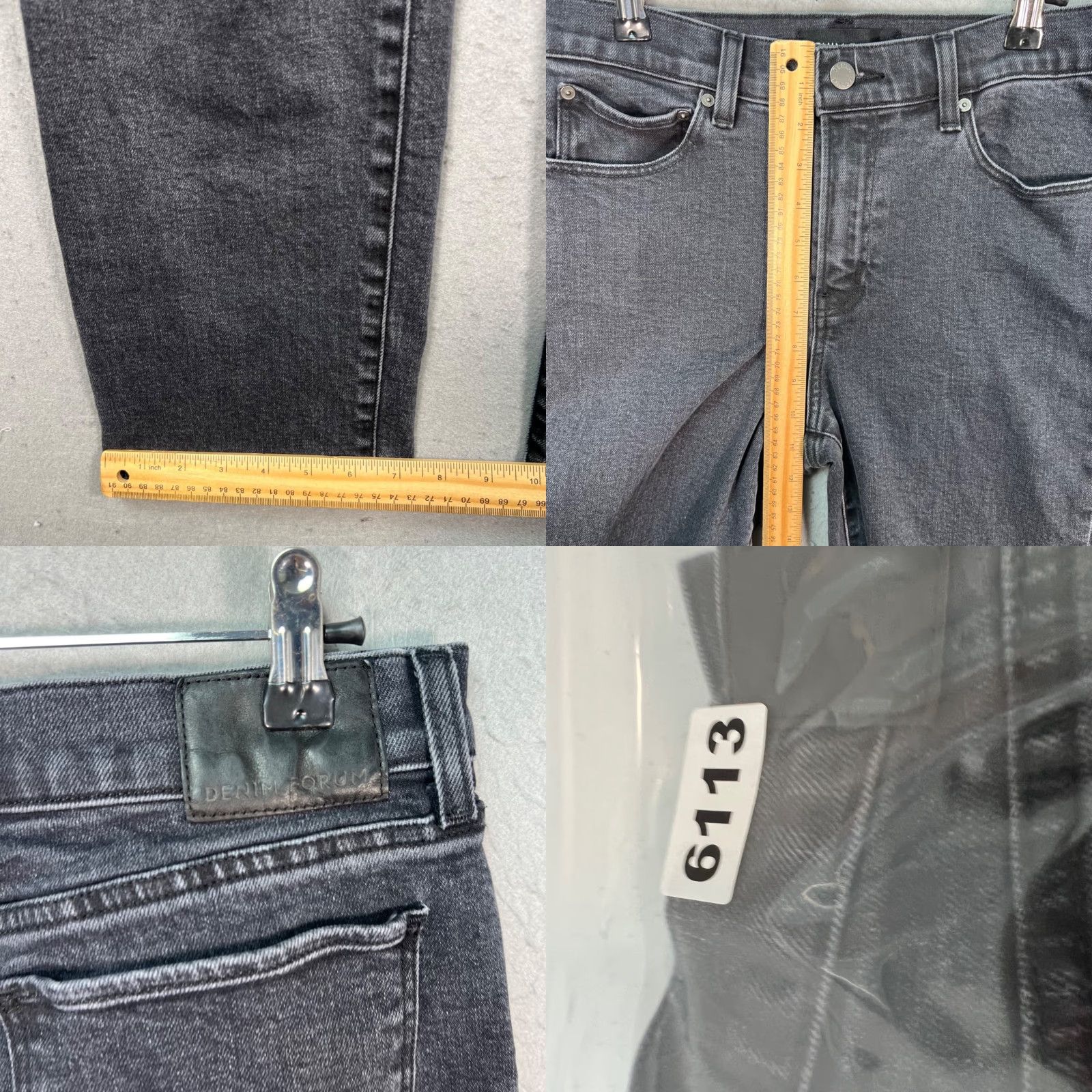 Denime Denim Forum Denim Jeans 90s Straight High Rise Womens Size 29 Blue 5-Pocket Cotton Elastane Denim Forum Vintage No Size 29" - 8 Thumbnail