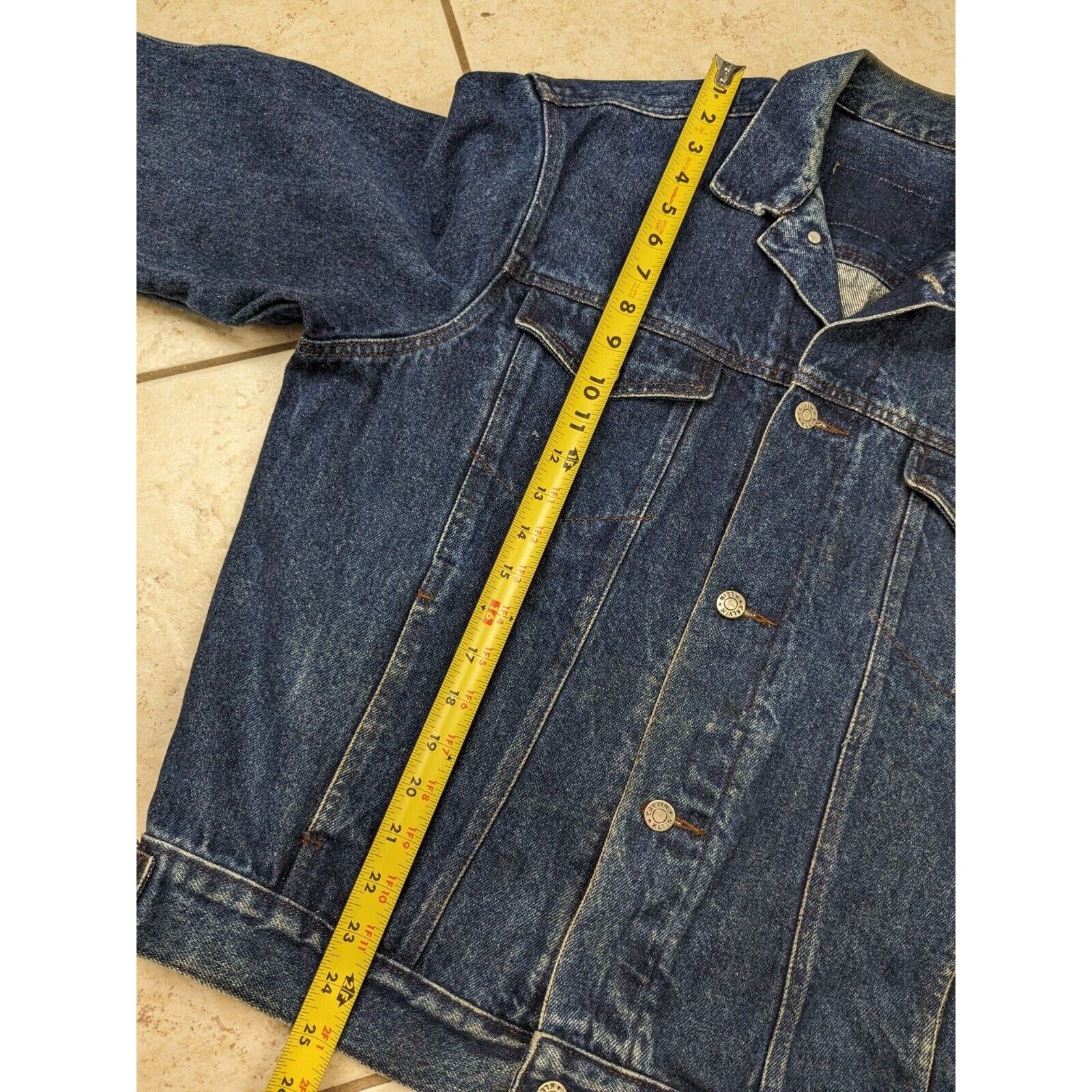 Calvin Klein Vtg Calvin Klein Men's L Denim Jeans Trucker Coat Jacket Size US L / EU 52-54 / 3 - 6 Thumbnail