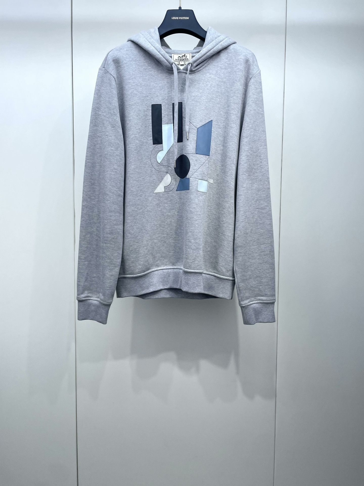 Hermes Hermes 2024 Gray Hooded Fleece Sweatshirt Size US S / EU 44-46 / 1 - 1 Thumbnail