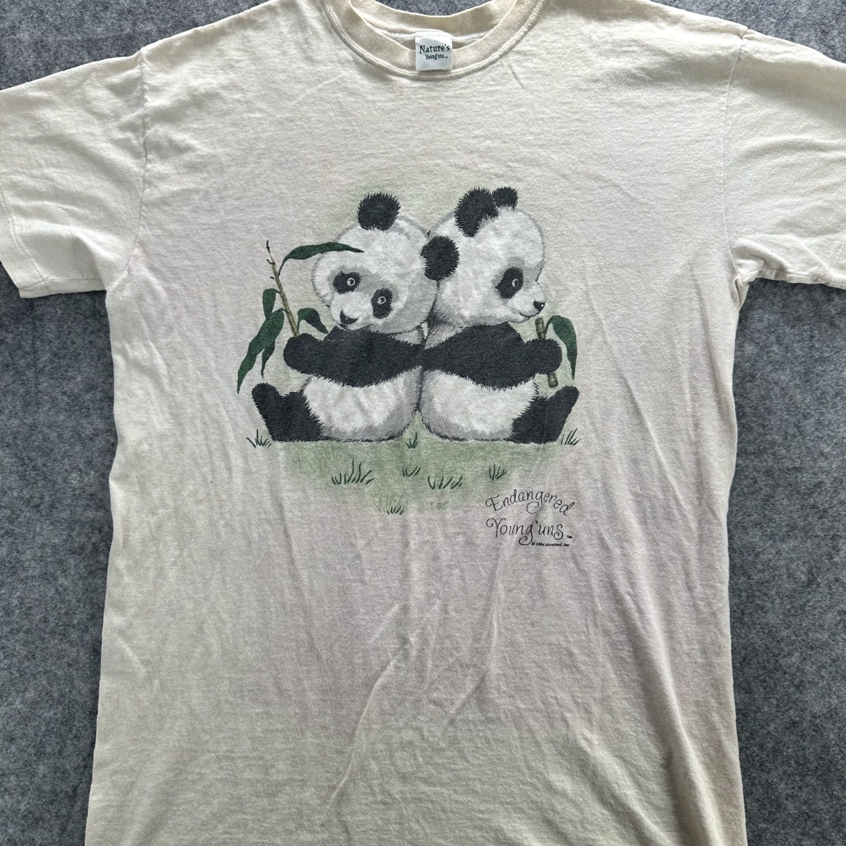 Vintage VINTAGE Nature's Young'uns Shirt Mens One Size Large Panda Graphic 90s Nature USA Mens Size US L / EU 52-54 / 3 - 3 Thumbnail