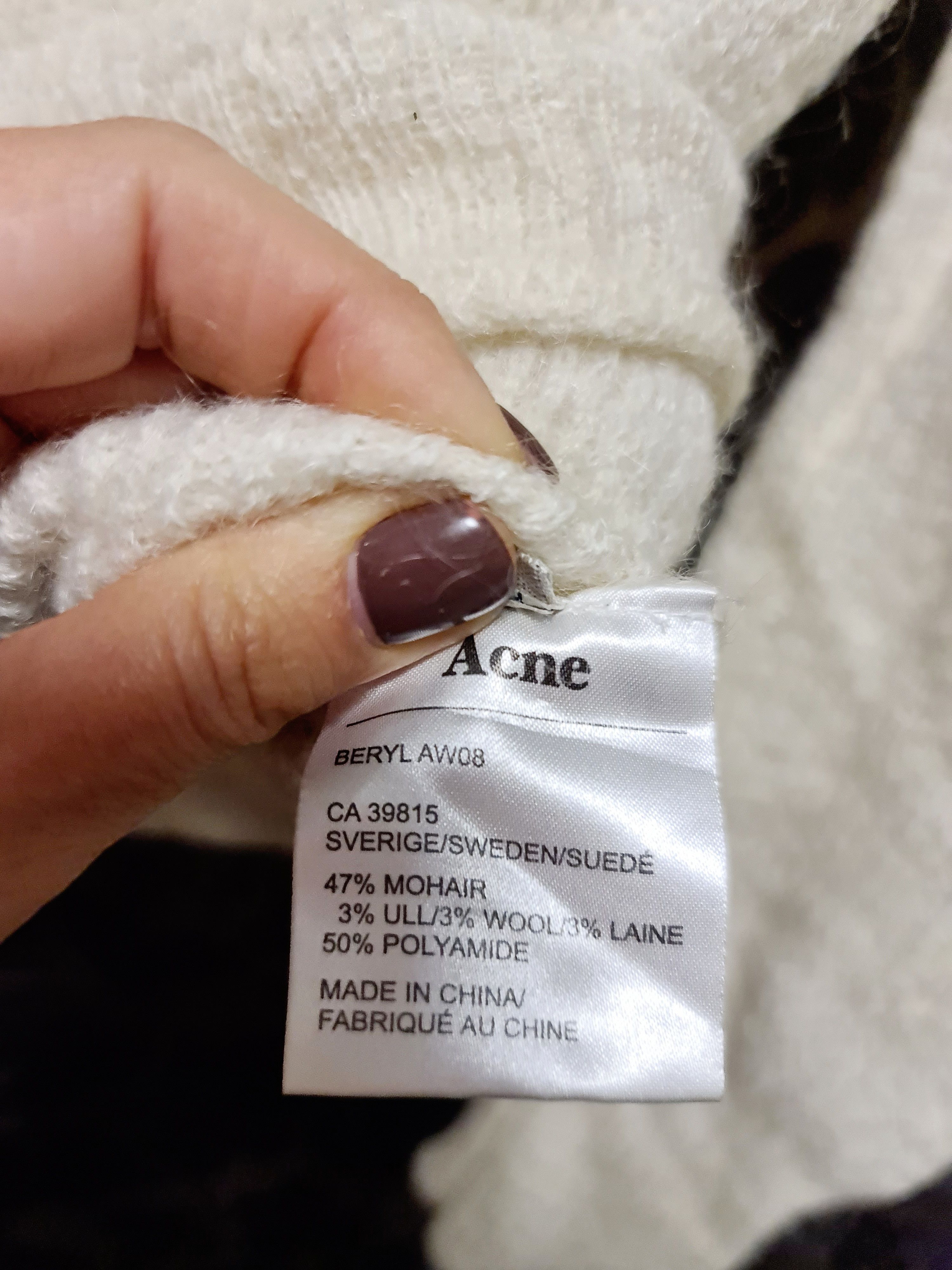Acne Studios Acne Studios BERYL AW08 Women’s Mohair Knit Cardigan Size S / US 4 / IT 40 - 9 Thumbnail