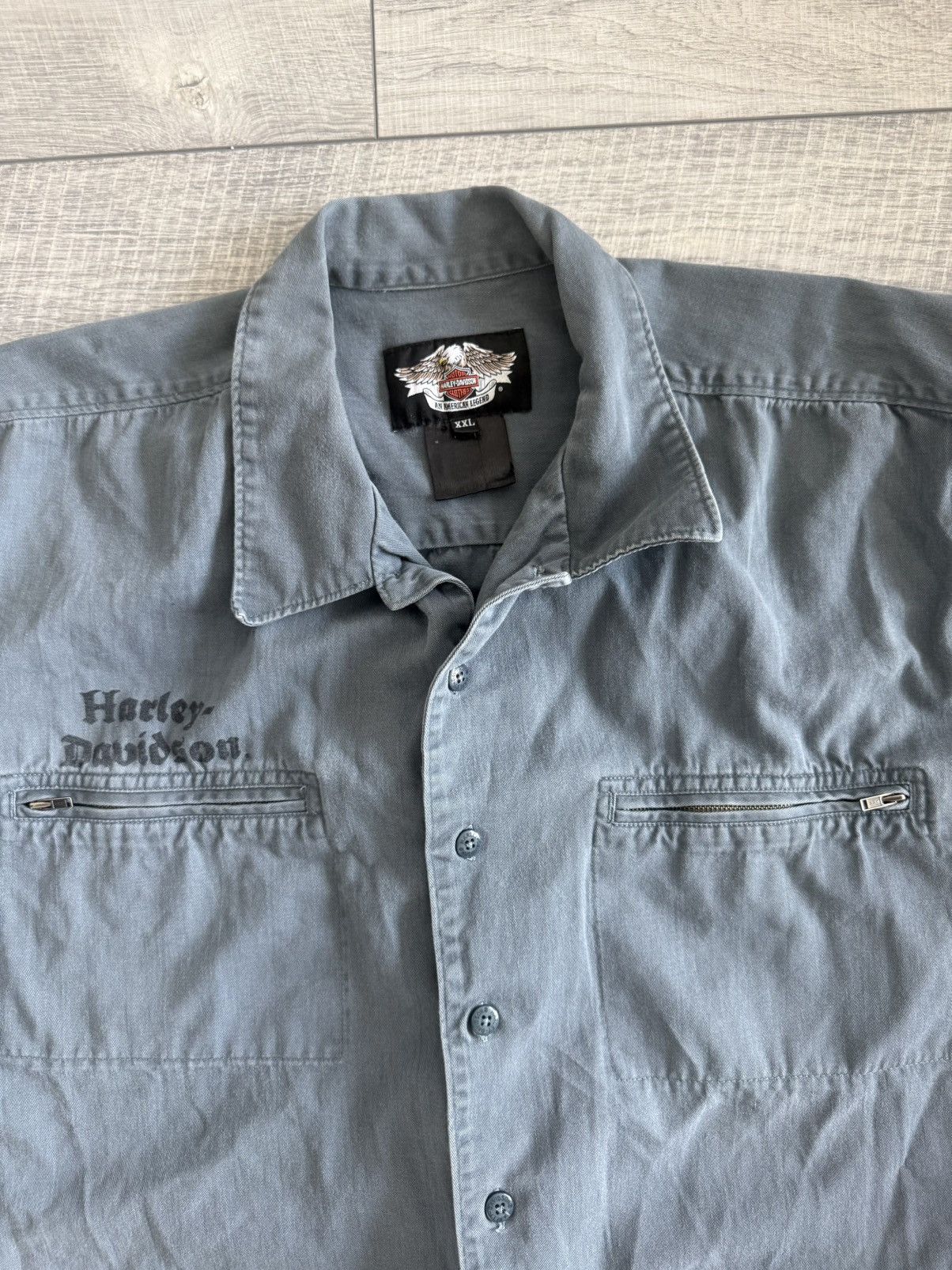 Harley Davidson Harley Davidson Zipper Button Up Size US XXL / EU 58 / 5 - 4 Thumbnail