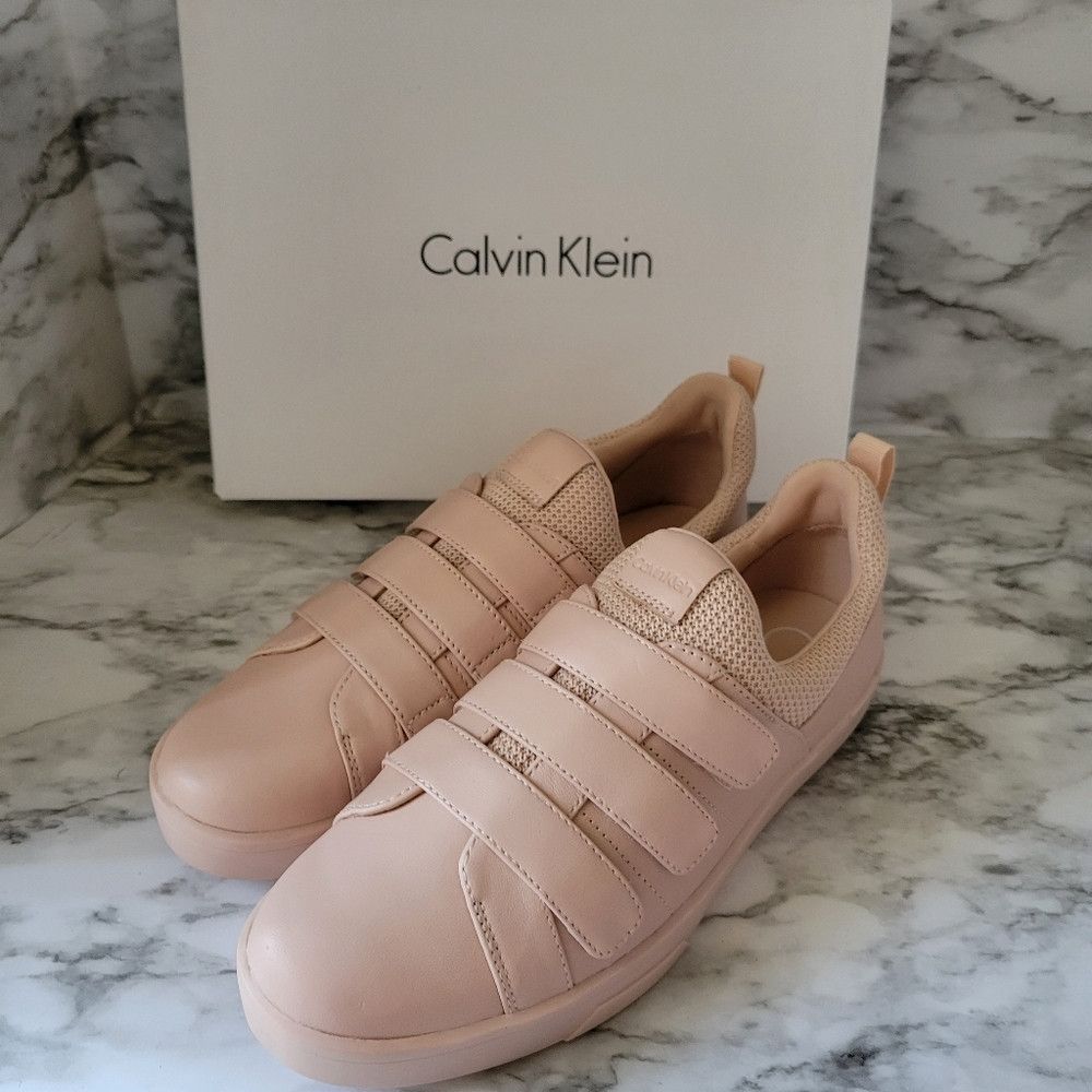 Calvin Klein Calvin Klein Velcro Sneakers 6 Nude Pink Size US 6 / IT 36 - 1 Thumbnail