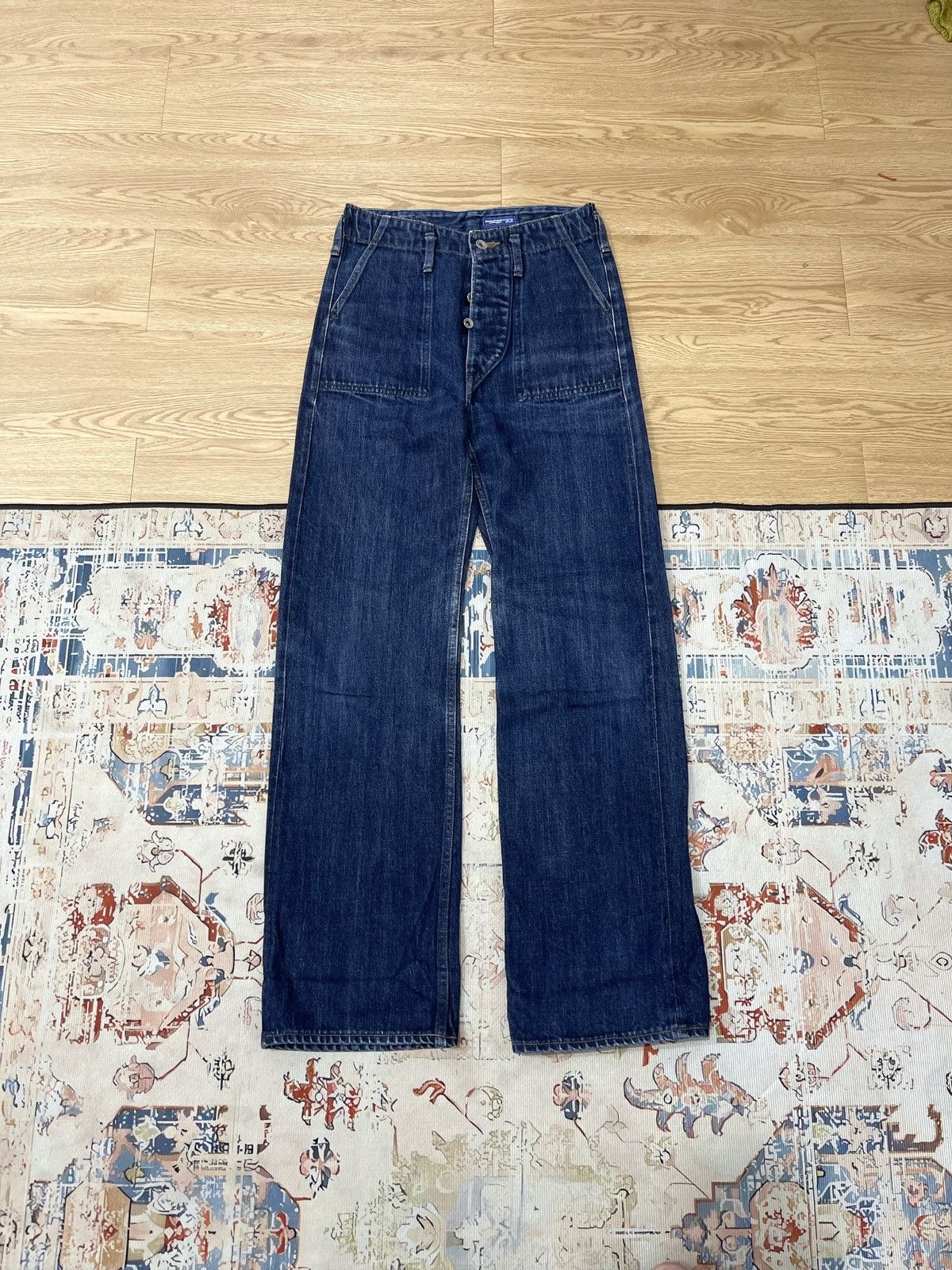 Margaret Howell MHL SELVEDGE PANTS BLUE DENIM Size US 27 - 2 Thumbnail
