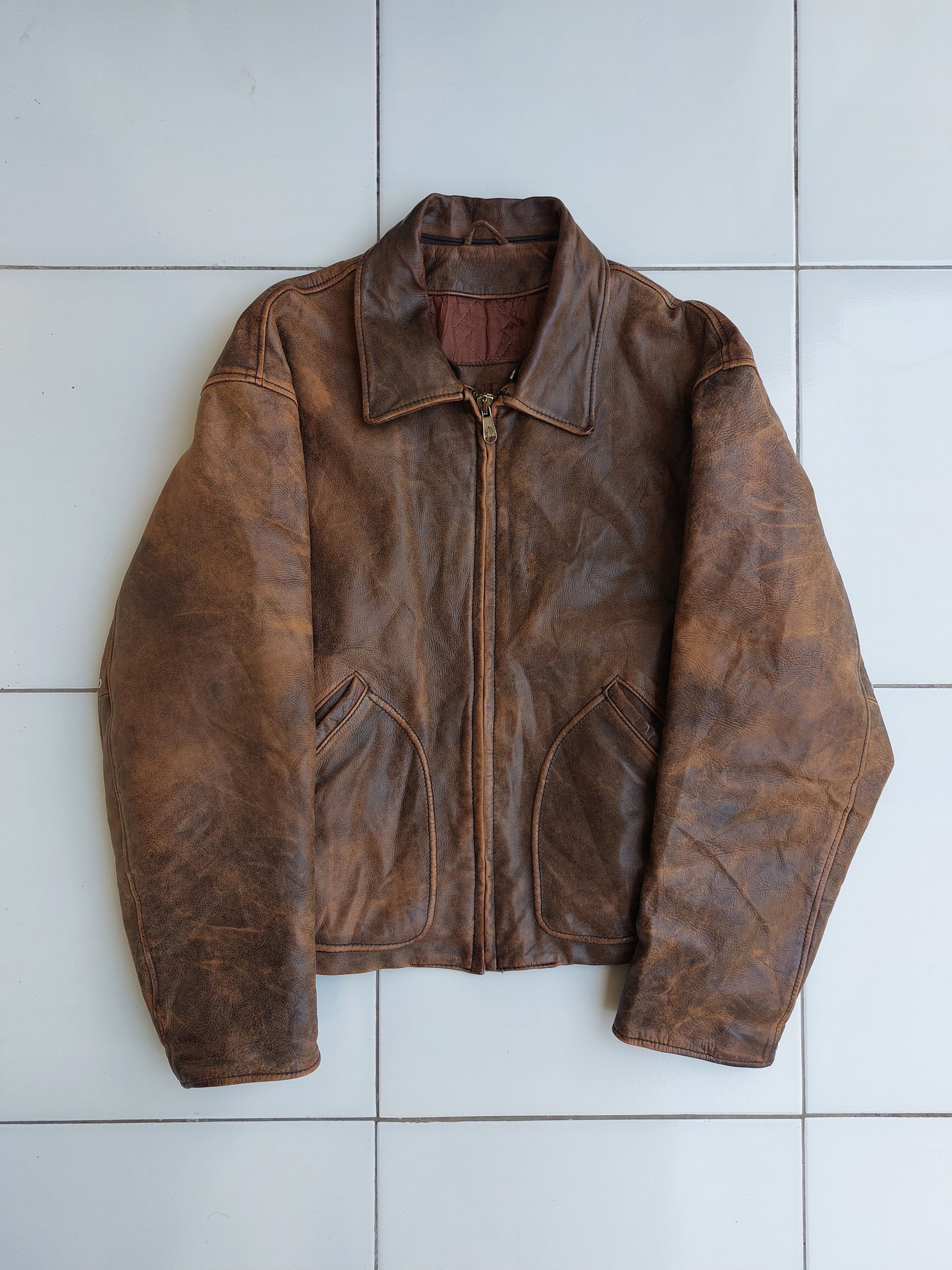 Vintage CONRAD VINTAGE HIGHWAYMAN CLASSIC LEATHER JACKET Size US L / EU 52-54 / 3 - 2 Thumbnail