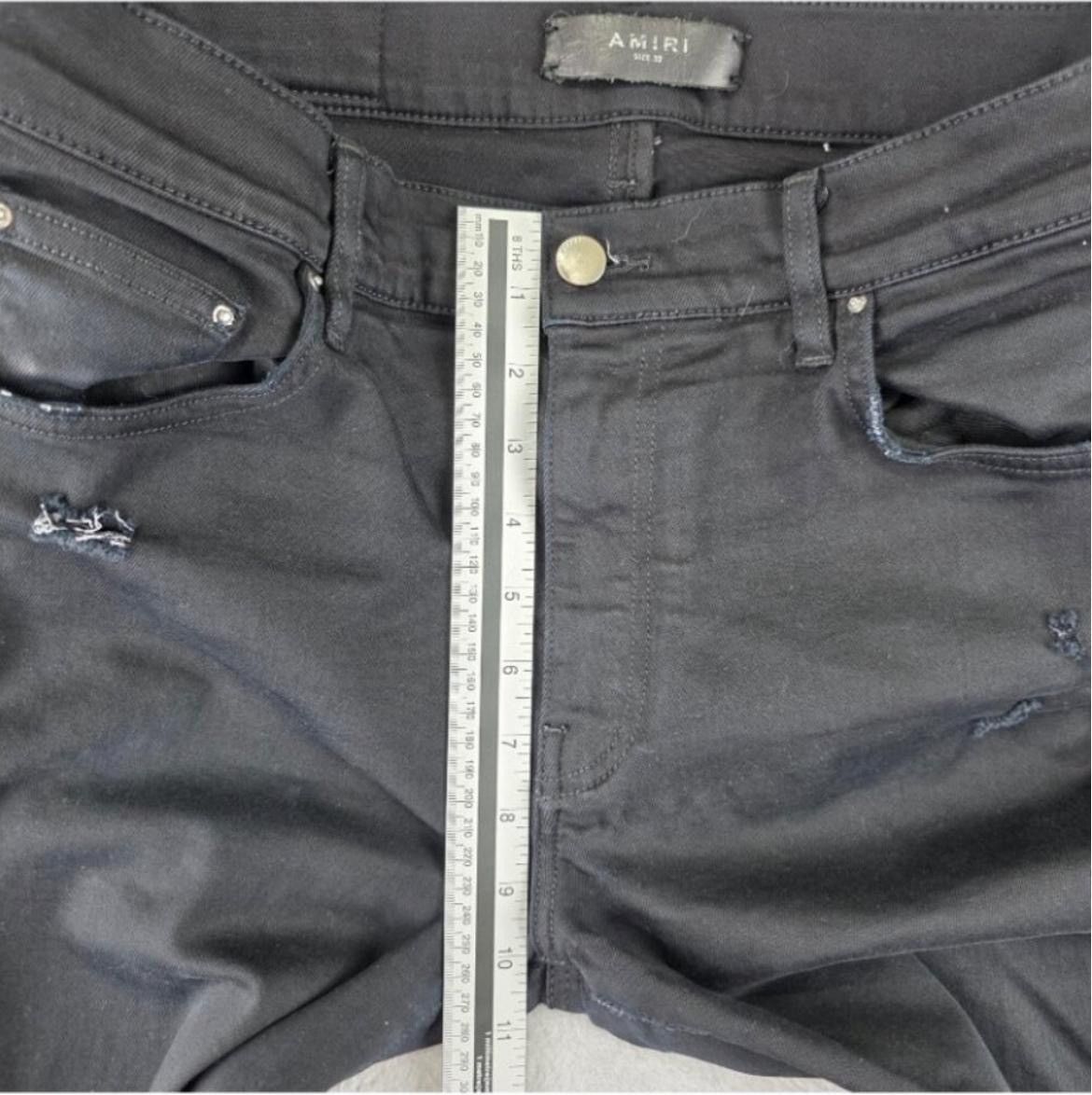 Amiri Authentic AMIRI Black Slim Stretch Jeans RiRi Zip Size 32 Size US 32 / EU 48 - 8 Thumbnail