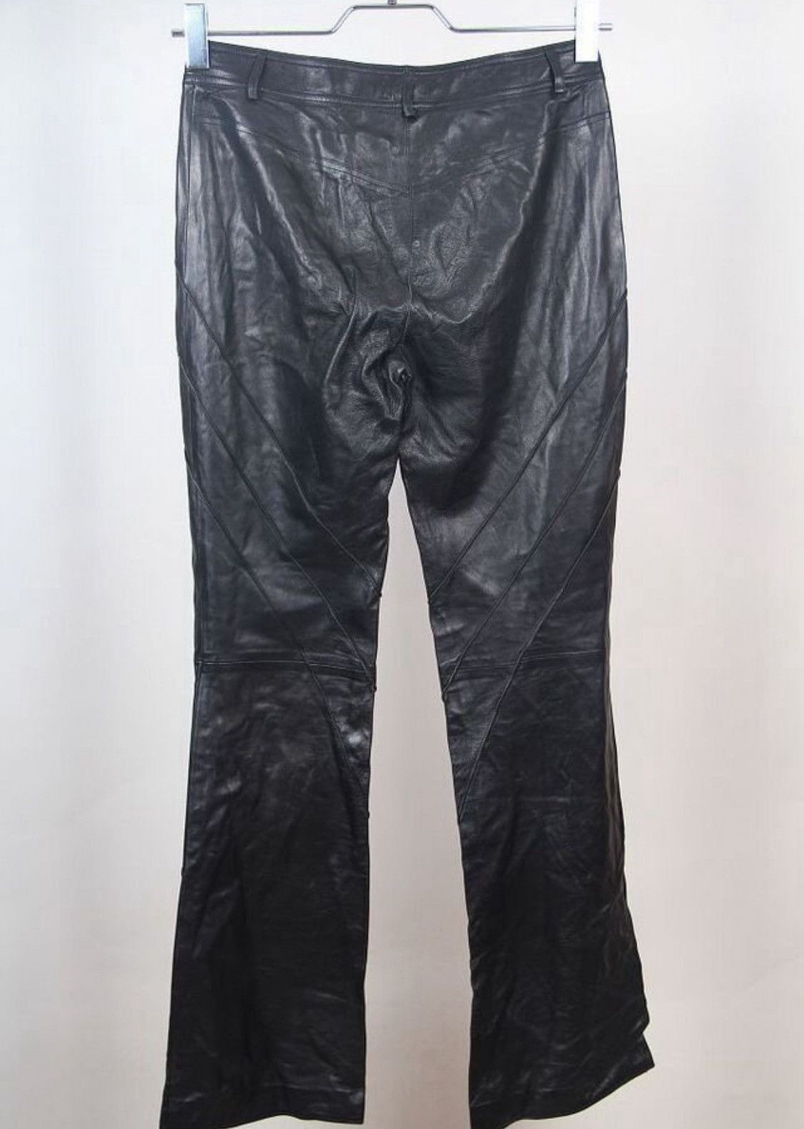 Dior Christian Dior Galliano 2002 Leather Biker Pants Rockstar Size 27" / US 4 / IT 40 - 2 Thumbnail