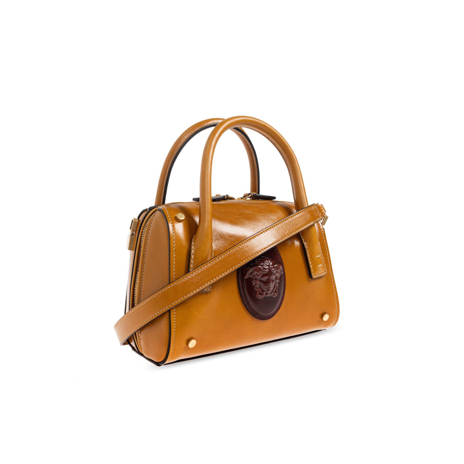 Versace VERSACE Romy Small Brown Top Handle Bag New & Authentic Size ONE SIZE - 3 Thumbnail