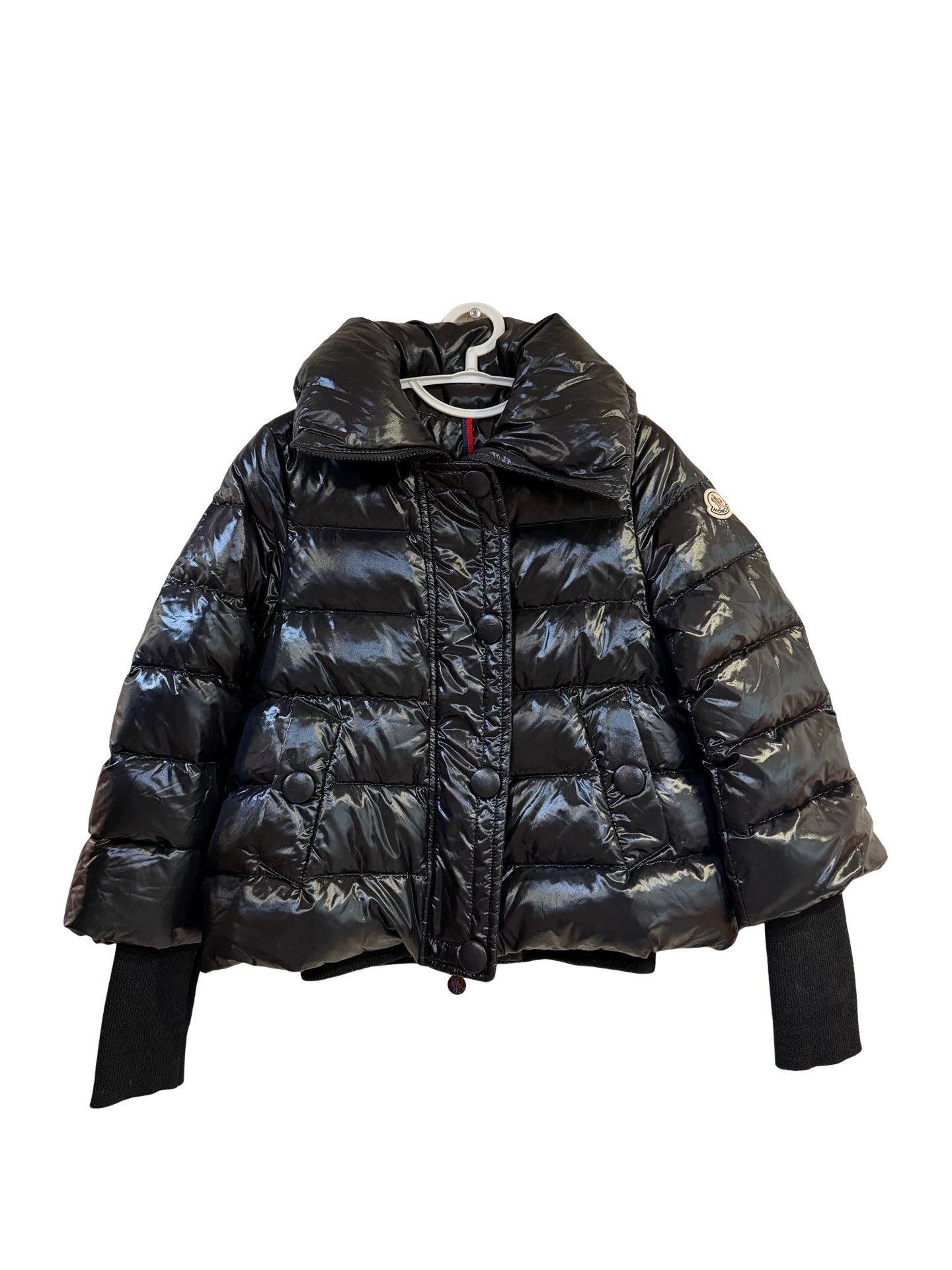 Moncler Moncler Shiny Black Down Jacket Size 0 Size XS / US 0-2 / IT 36-38 - 1 Thumbnail