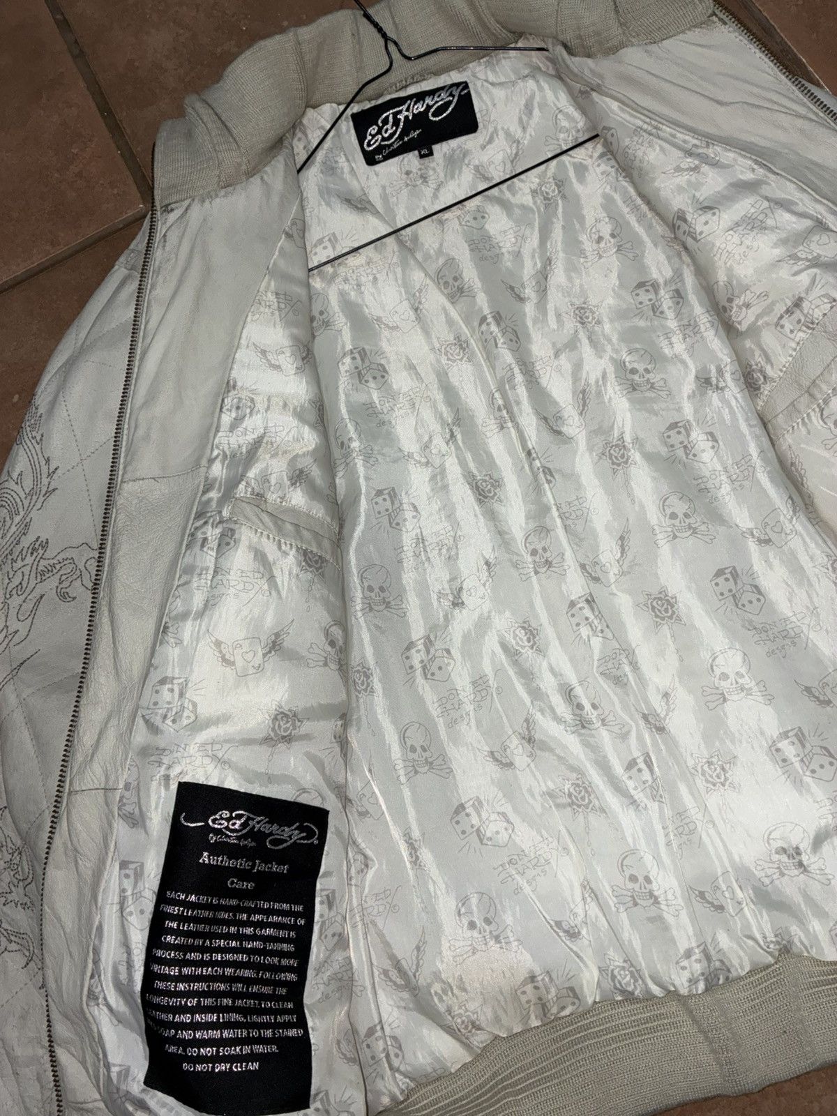 Ed Hardy Ed hardy dragon leather jacket Size US XL / EU 56 / 4 - 7 Thumbnail