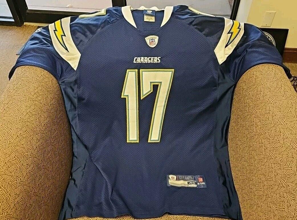 Designer Reebok PHILIP RIVERS #17 LA Chargers Men's Jersey Size 48 Size ONE SIZE - 1 Thumbnail