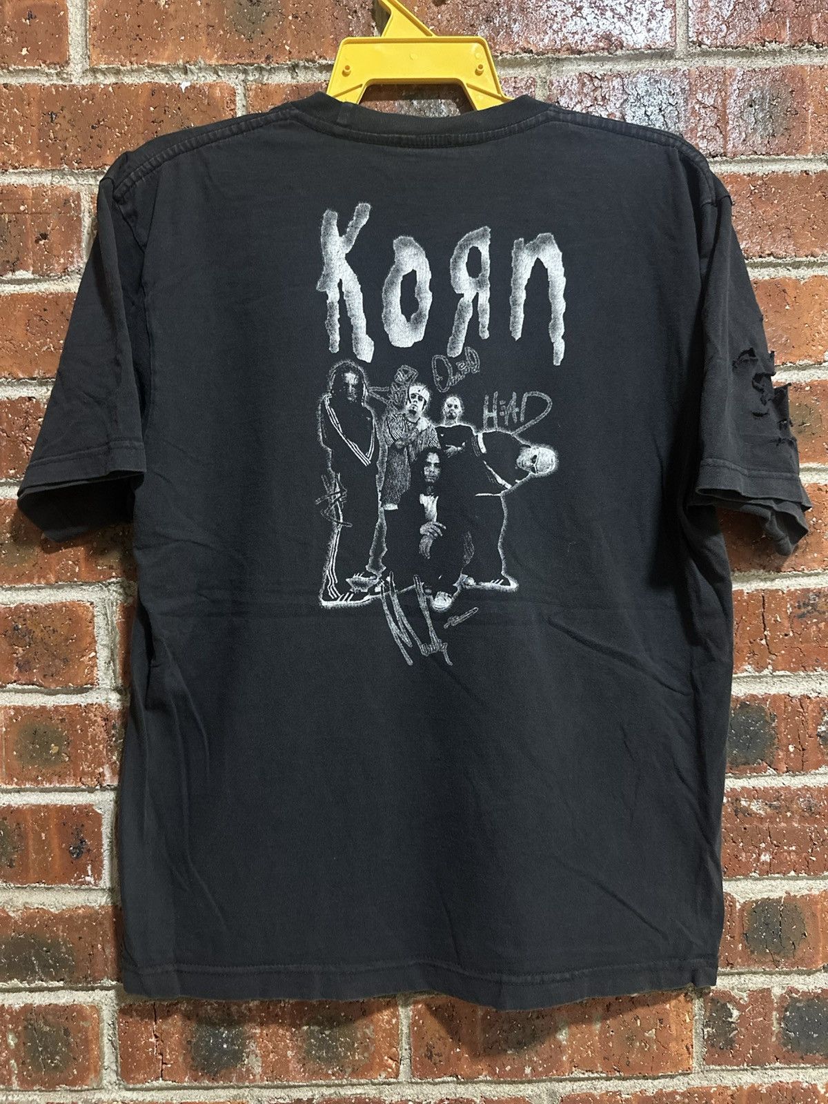 Band Tees Vintage Korn Distressed Faded Tee Size US M / EU 48-50 / 2 - 2 Thumbnail