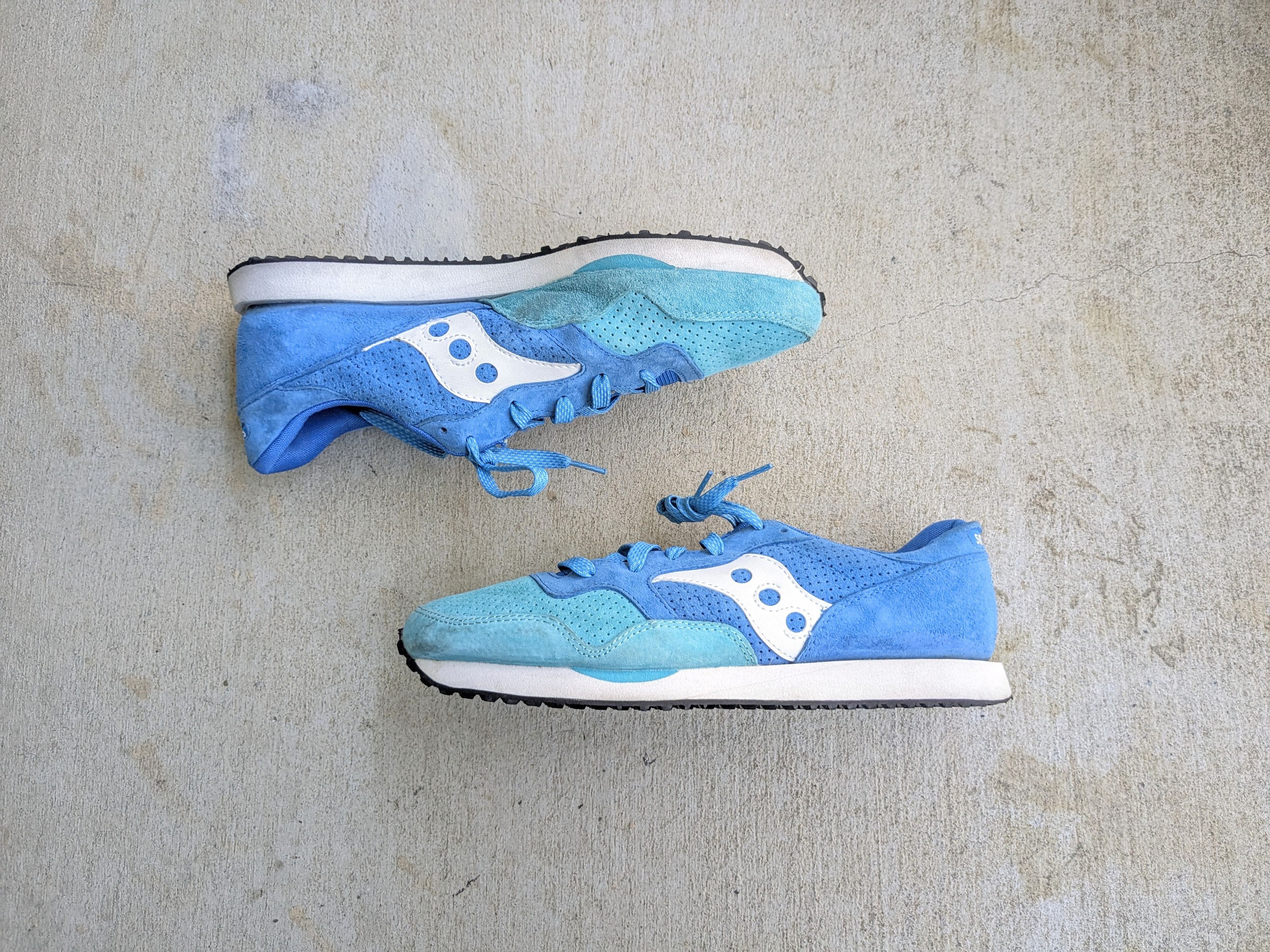 Saucony Saucony DXN Trainer Bermuda Pack 10.5 Blue Green Suede Size US 10.5 / EU 43-44 - 1 Thumbnail