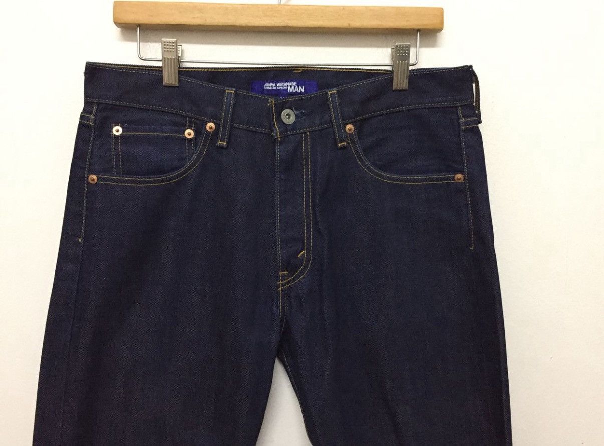 Comme des Garcons AD02 Junya Watanabe 56 Numeric printing Indigo denim Size US 33 - 5 Thumbnail