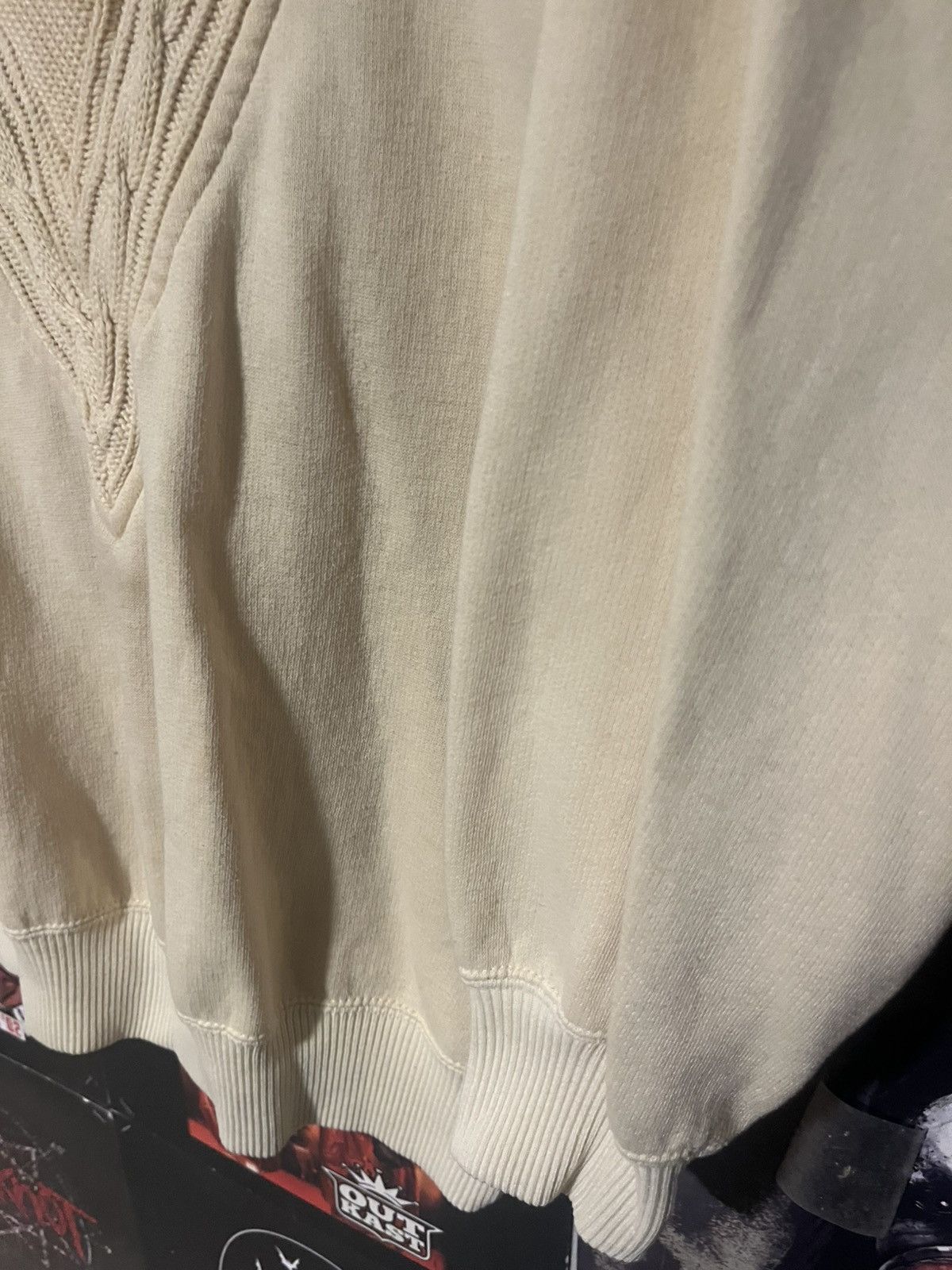 Other Vintage 90’s Fashion Force V Neck Cream Off white Sweater M Size M / US 6-8 / IT 42-44 - 4 Thumbnail