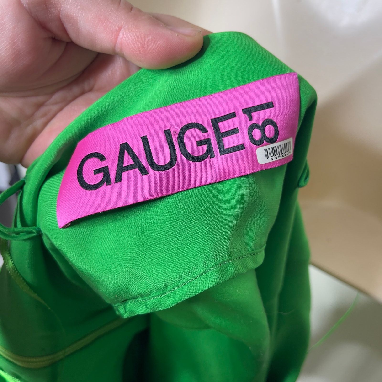 GAUGE81 GAUGE81 Shiroi open-back wrap-effect silk mini dress green Size S / US 4 / IT 40 - 4 Thumbnail