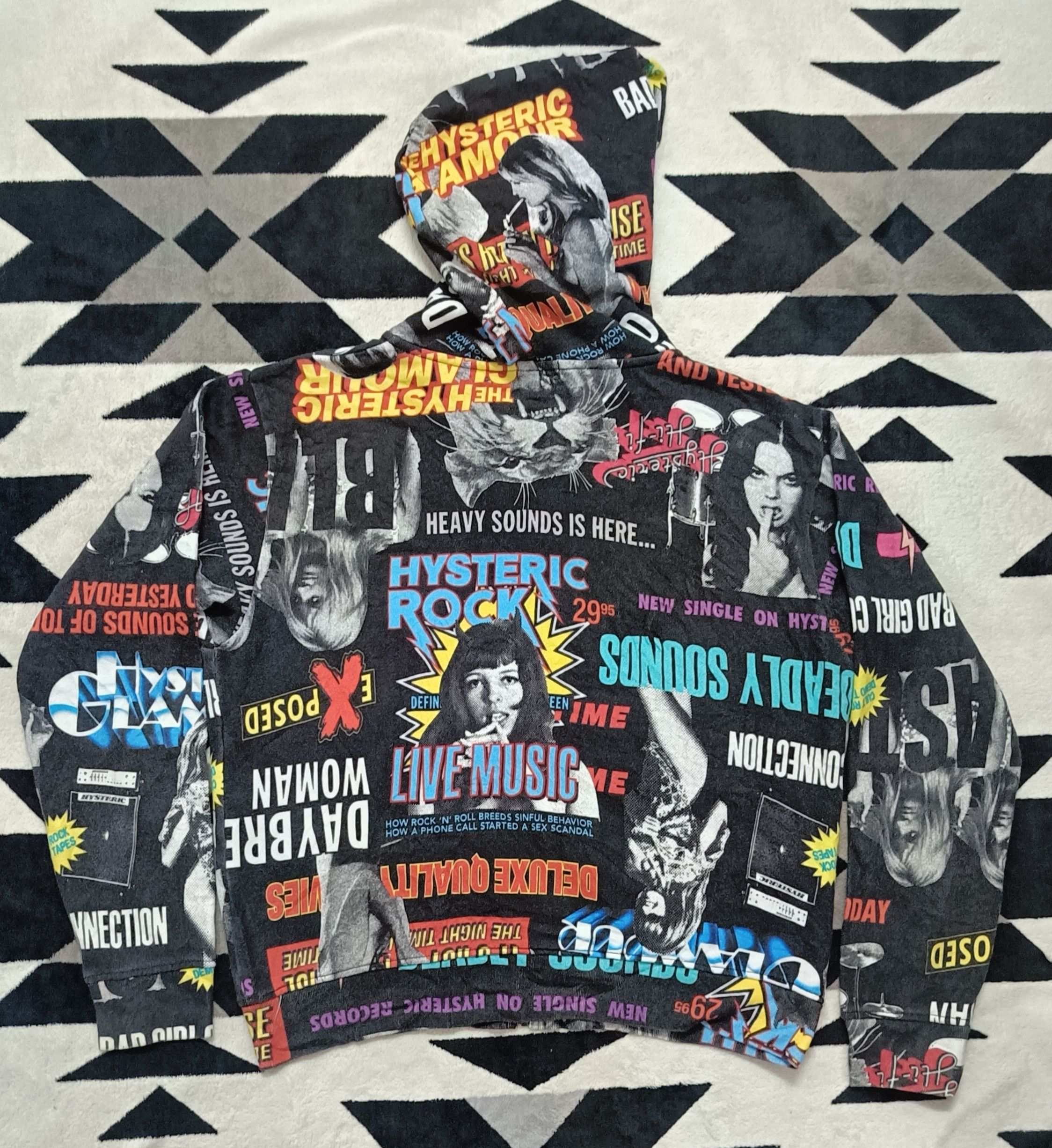 Hysteric Glamour 🔥🔥 Rare Hysteric Glamours Full Print Hoodie Size L / US 10 / IT 46 - 4 Thumbnail