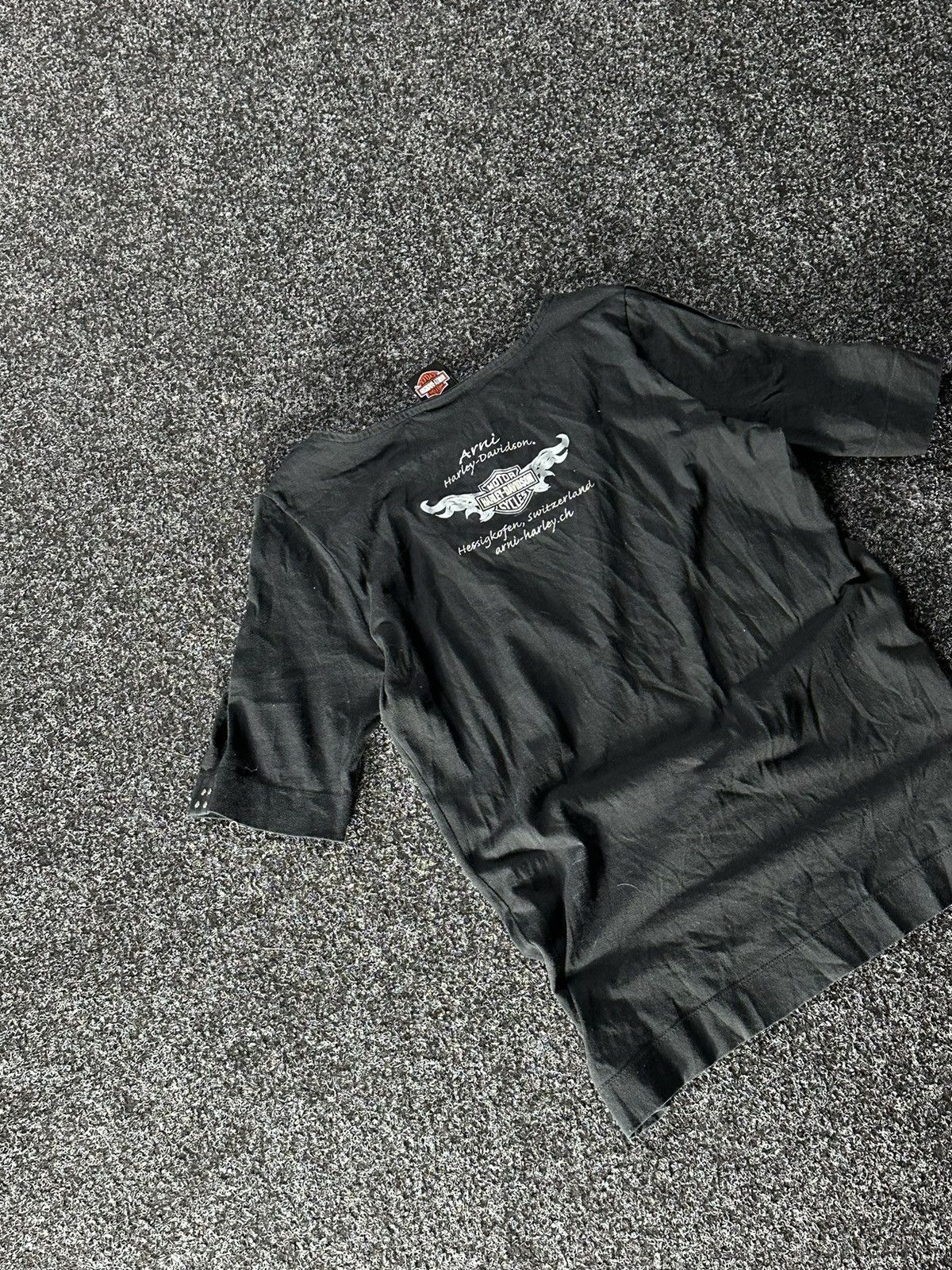 Harley Davidson × Vintage 🚨Vintage 90s Harley Davidson LOGO long sleeve avant garde Size XL / US 12-14 / IT 48-50 - 6 Thumbnail